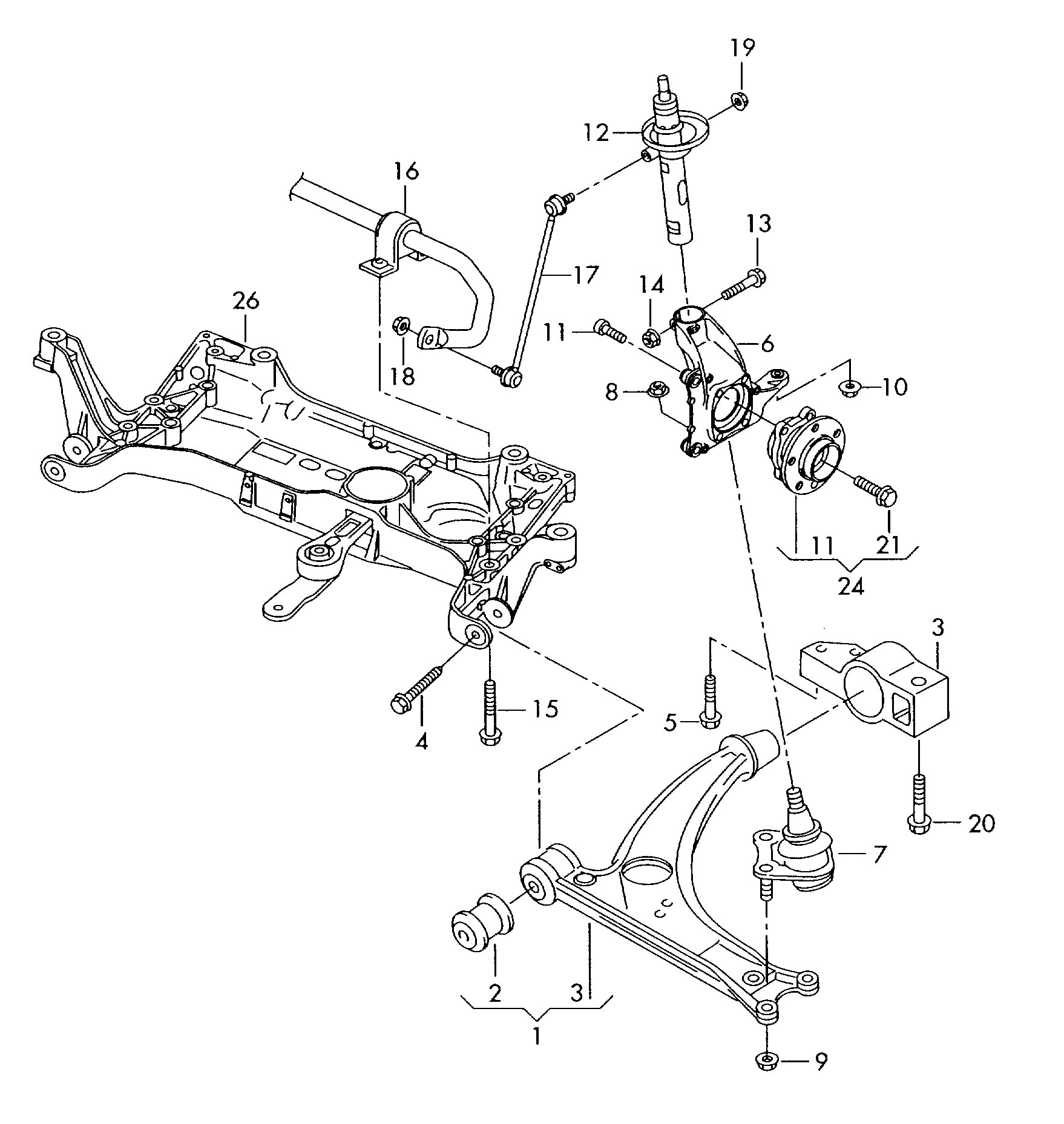 VAG 8J0 598 625 - Комплект колесен лагер vvparts.bg