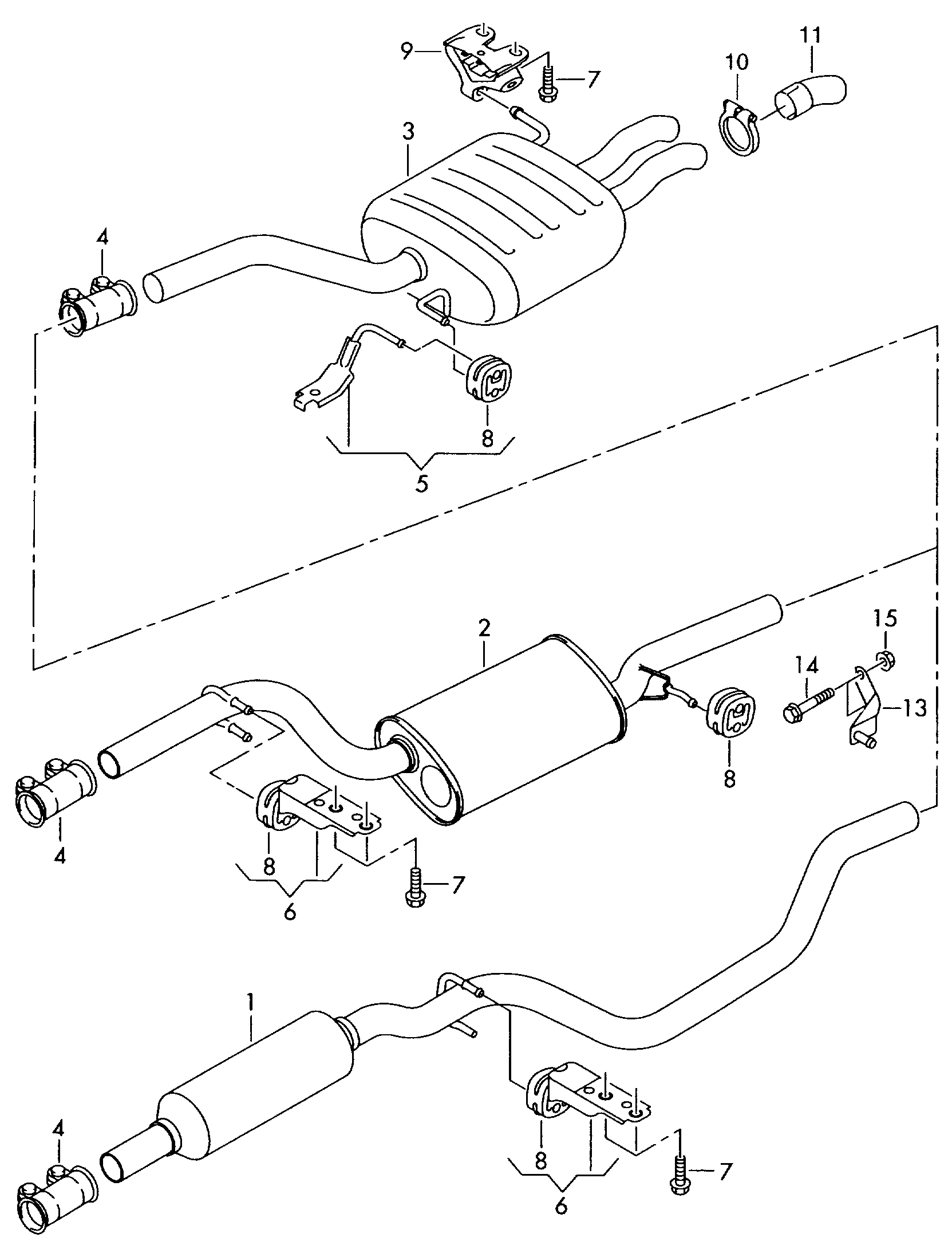 VW 1K0253141N - Тръбна връзка, изпускателна система vvparts.bg