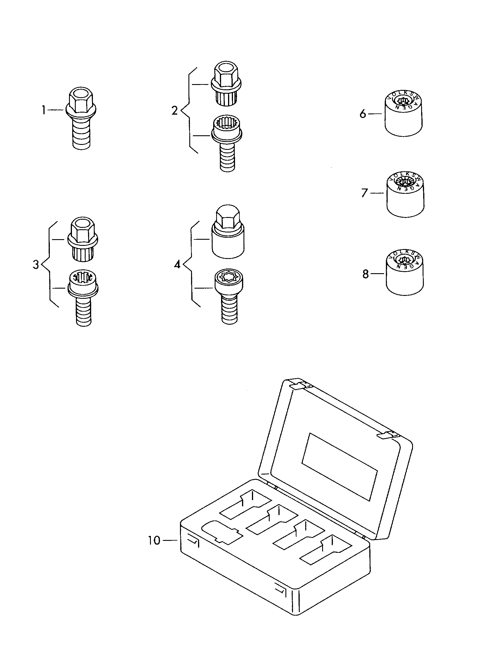 AUDI 8D0 601 139 D - Колесен болт vvparts.bg