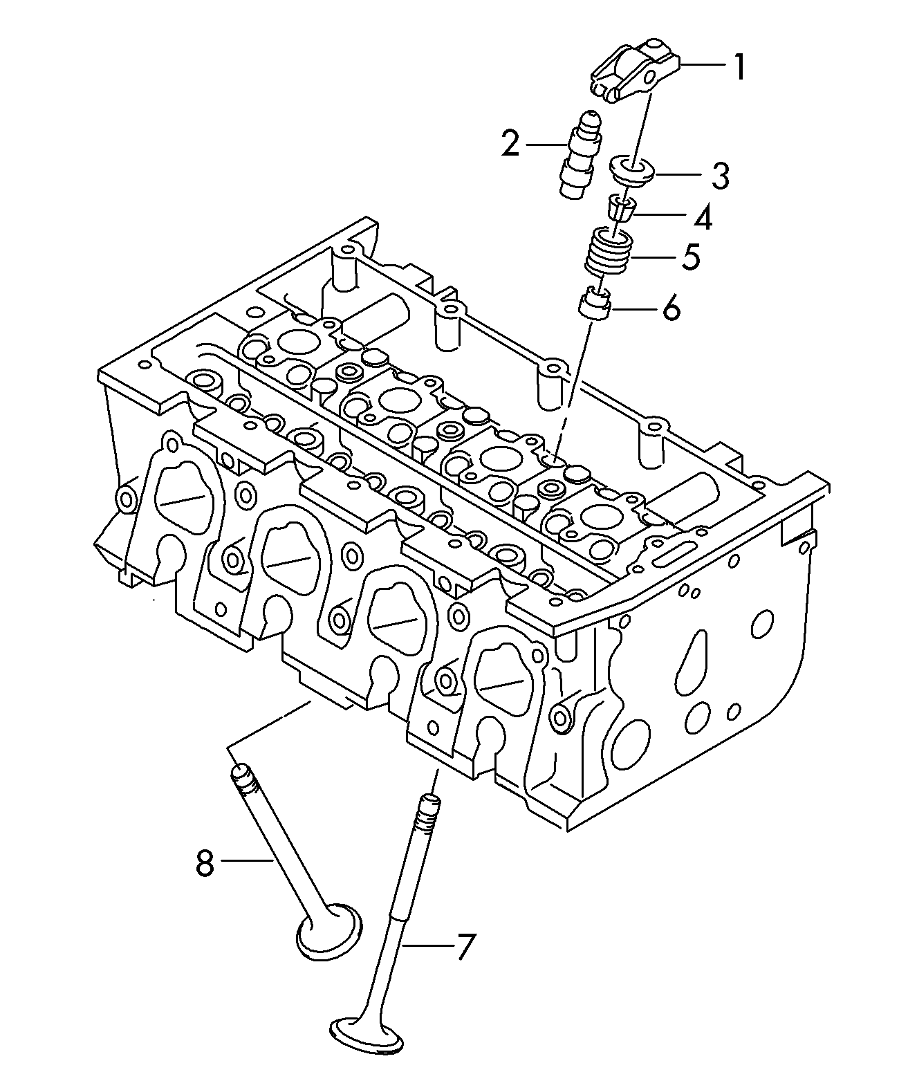 VAG 04E109411AA - Кобилица, газоразпределение vvparts.bg