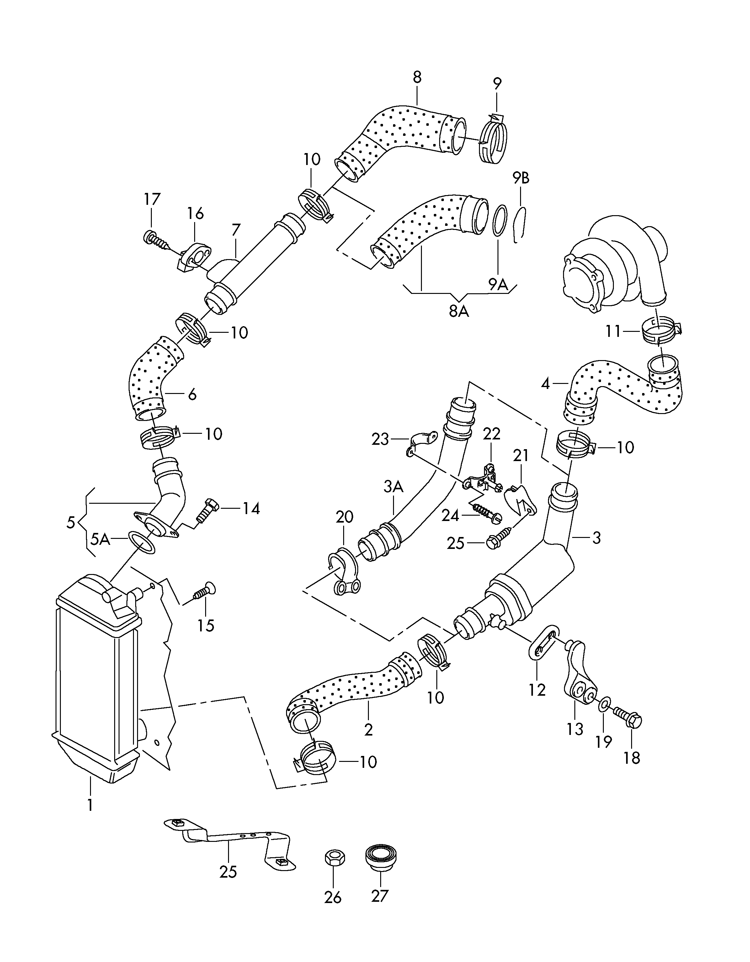 VAG 6Q0 145 828 A - Въздуховод за турбината vvparts.bg