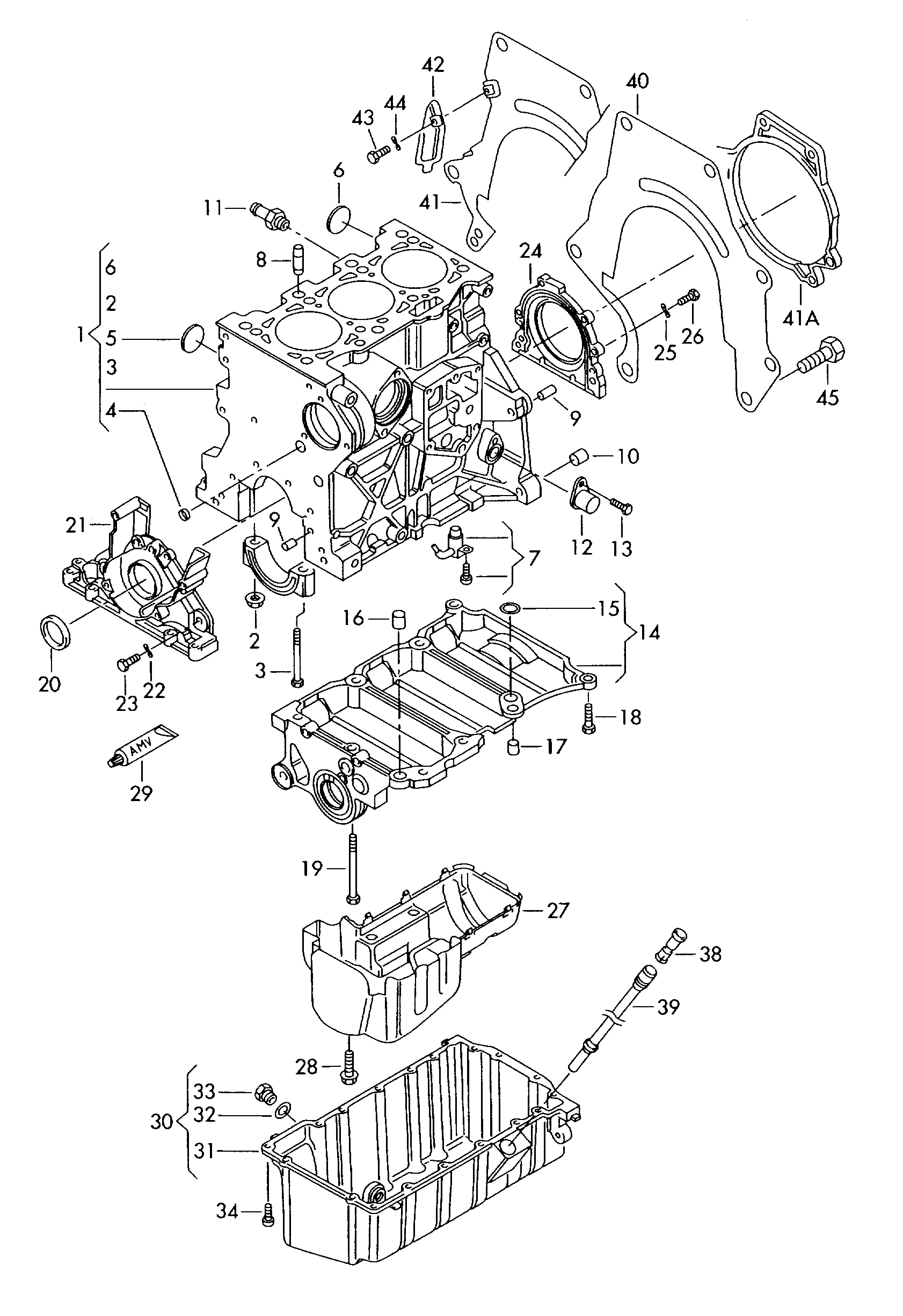 AUDI 06A103171A - Sealing flange vvparts.bg