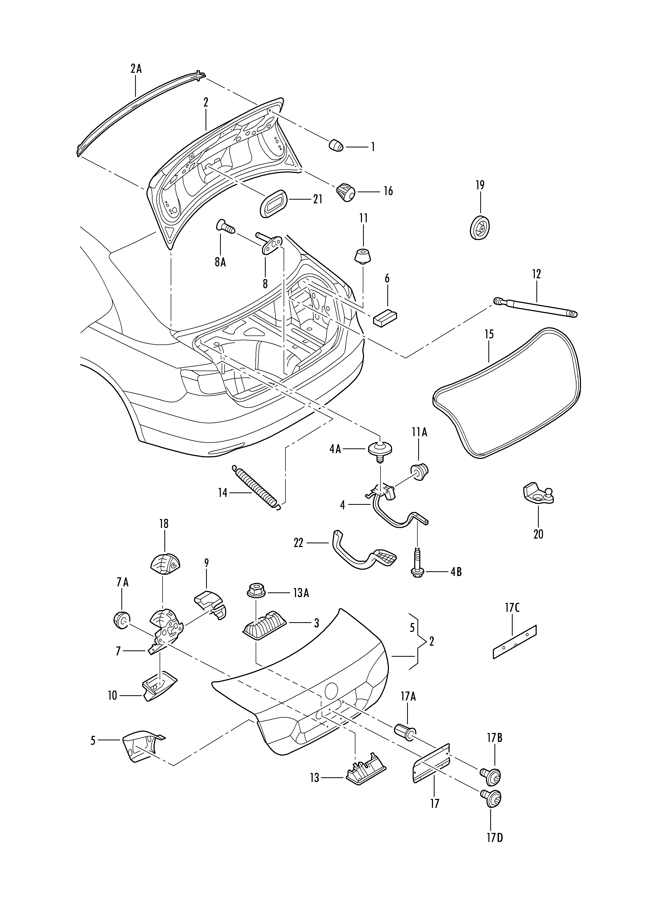 VAG 5N0 827 566 T - Ключ, отваряне на заден капак vvparts.bg