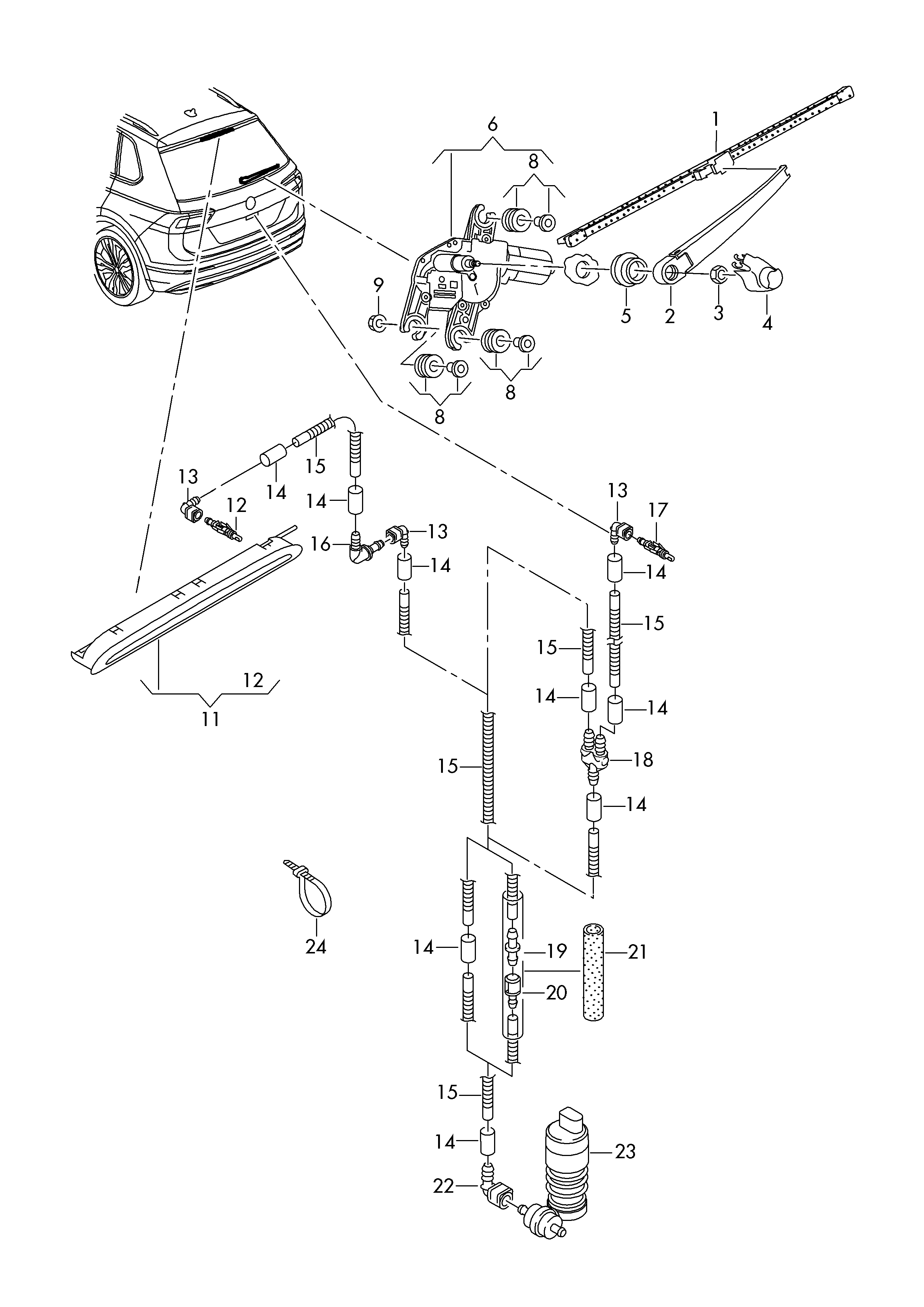 VAG 5NA955427A - Перо на чистачка vvparts.bg