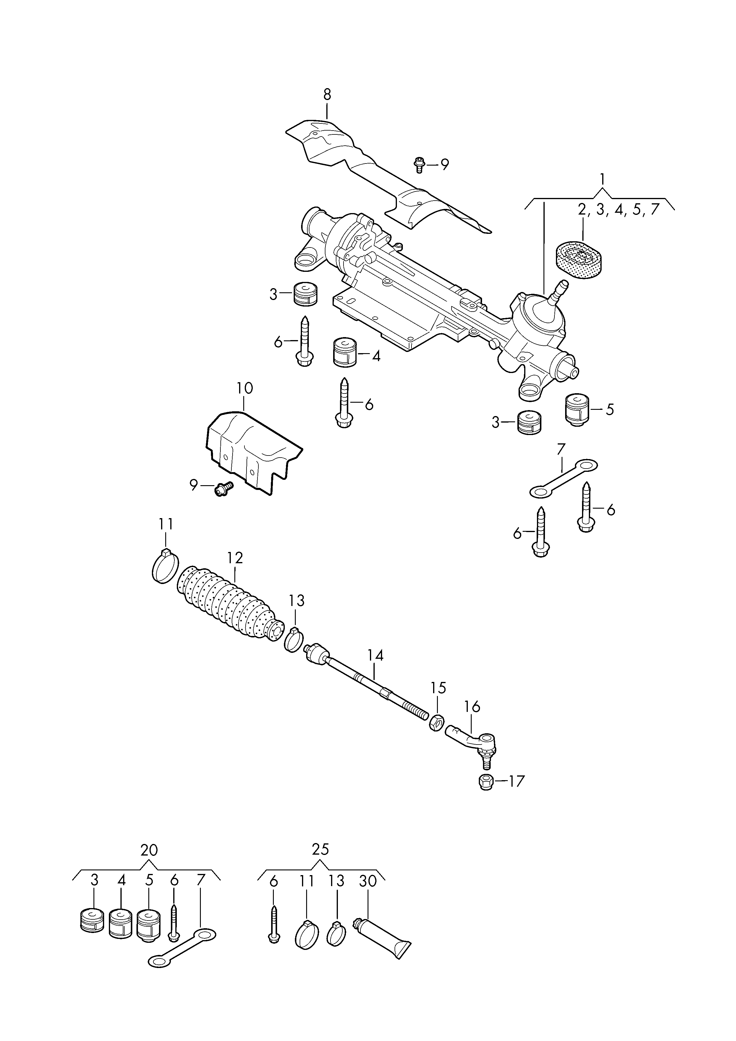 VW 3AB423061F - Кормилна кутия vvparts.bg