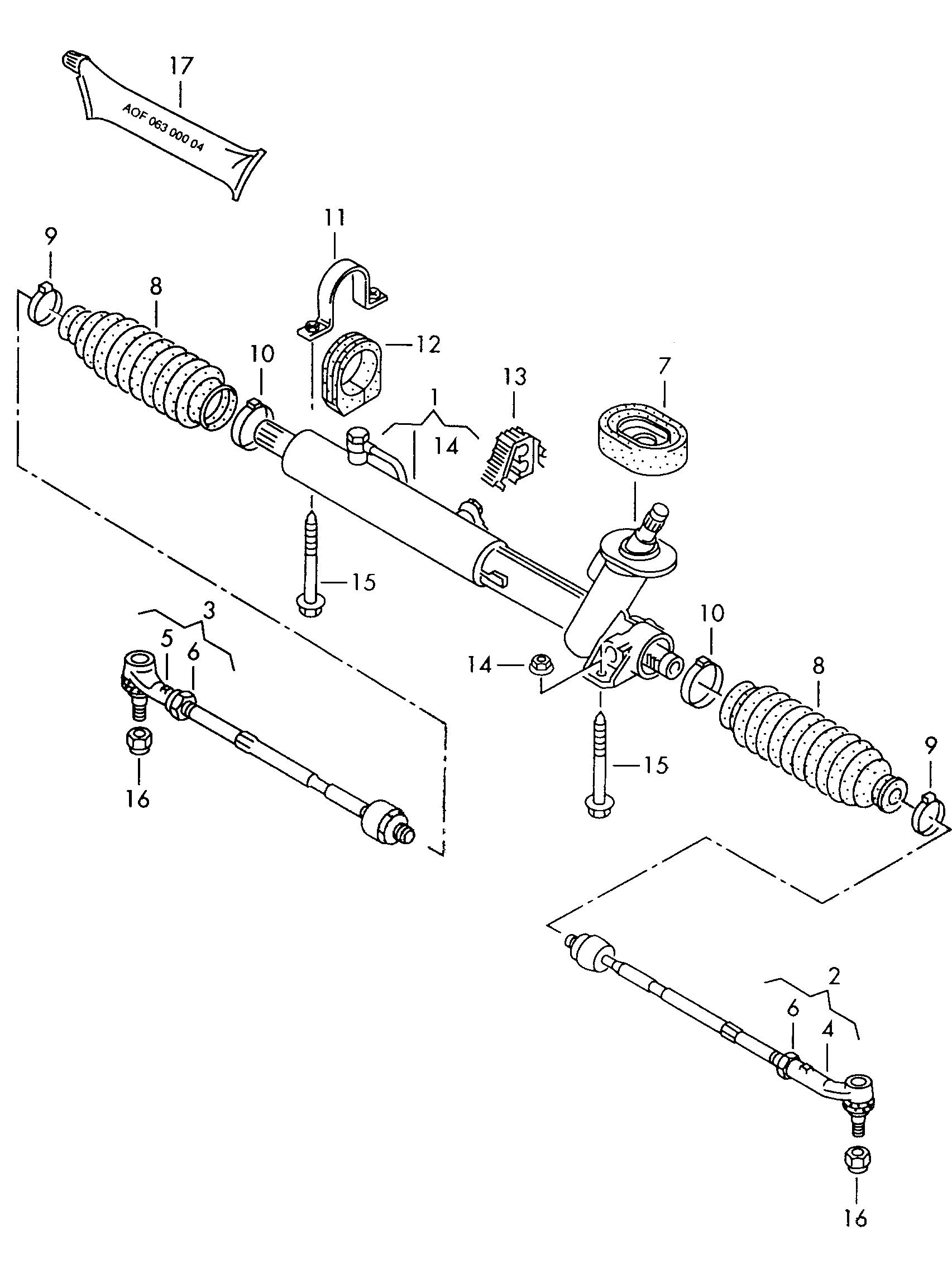 VW 6X0 422 812 - Накрайник на напречна кормилна щанга vvparts.bg