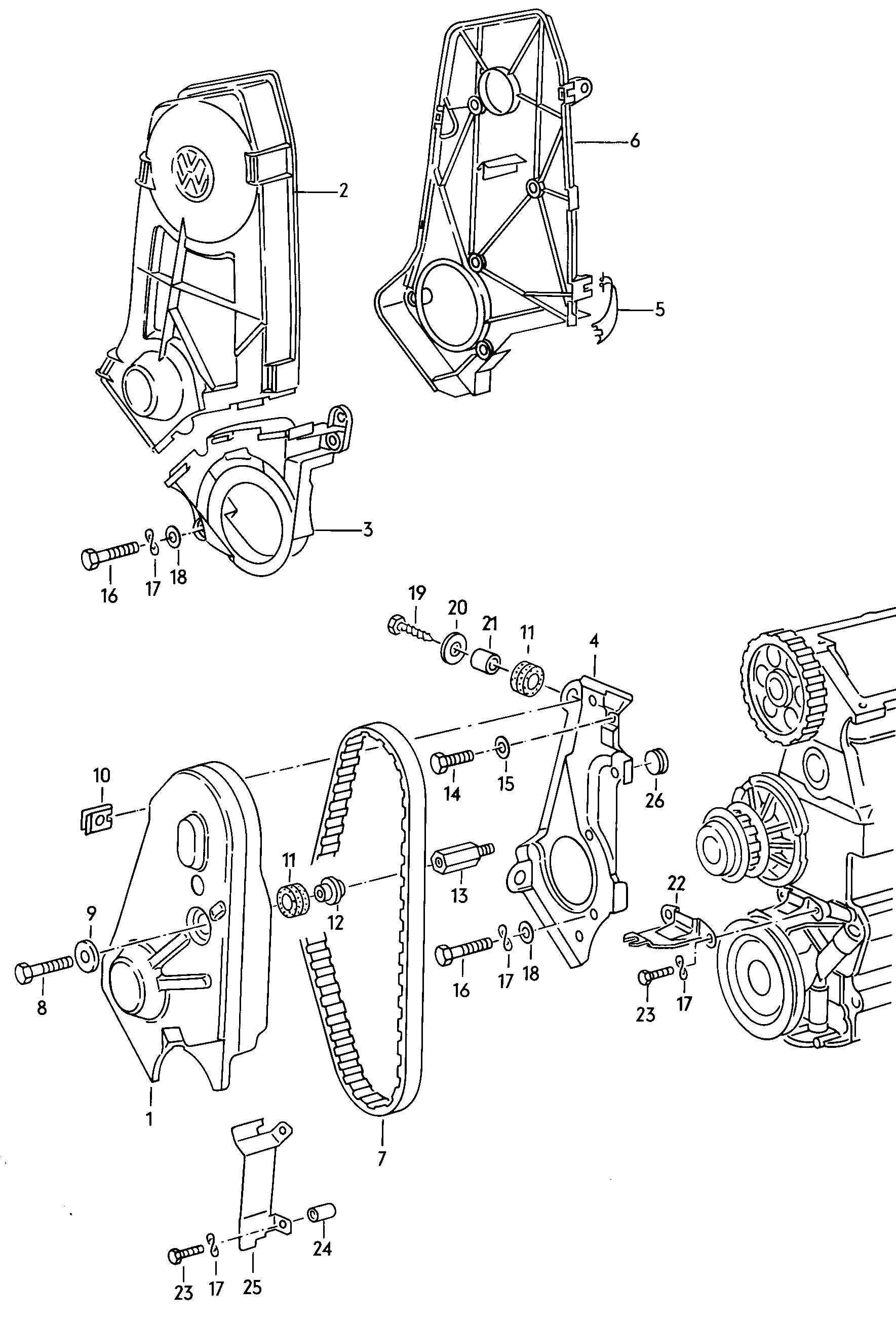 TRABANT 052109119 - Ангренажен ремък vvparts.bg