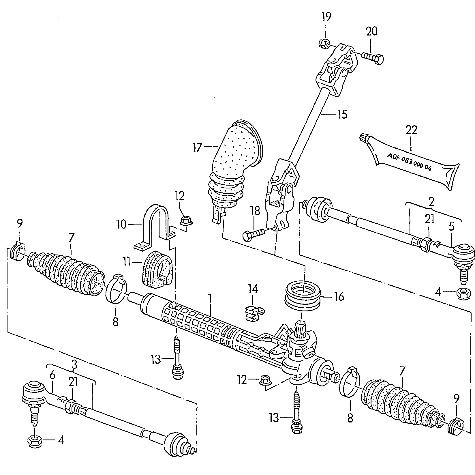 Seat 191422061EX - Кормилна кутия vvparts.bg