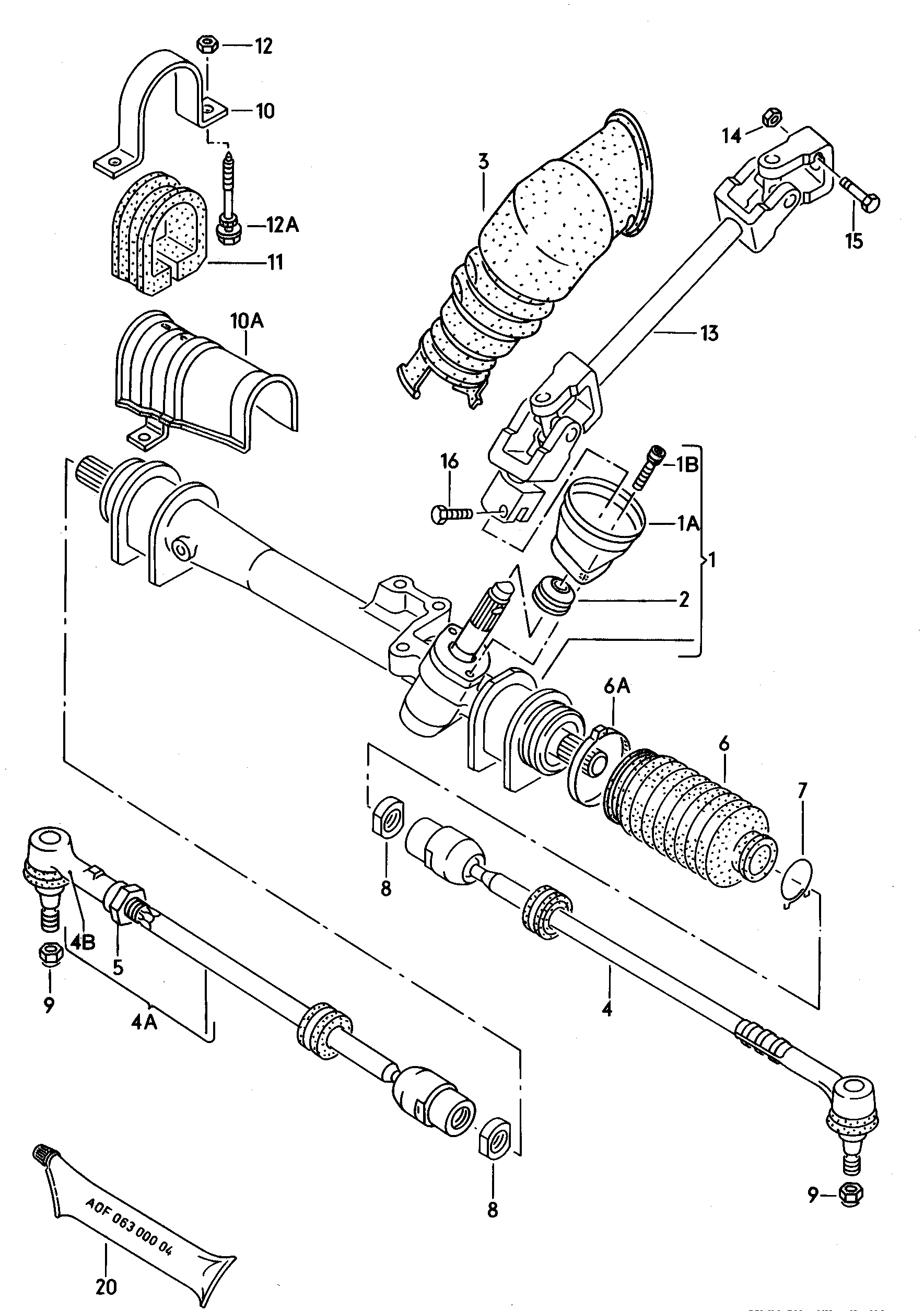 VAG 191419811 - Накрайник на напречна кормилна щанга vvparts.bg