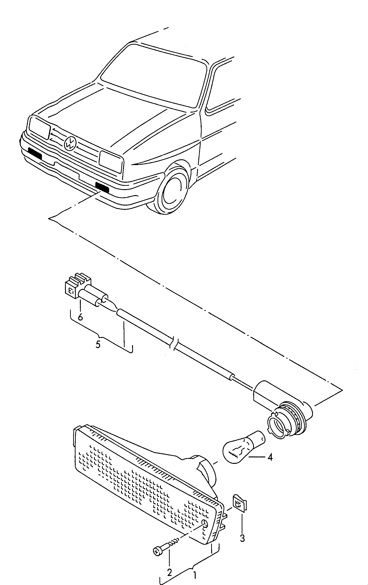 VW 191 953 155C - Мигачи vvparts.bg