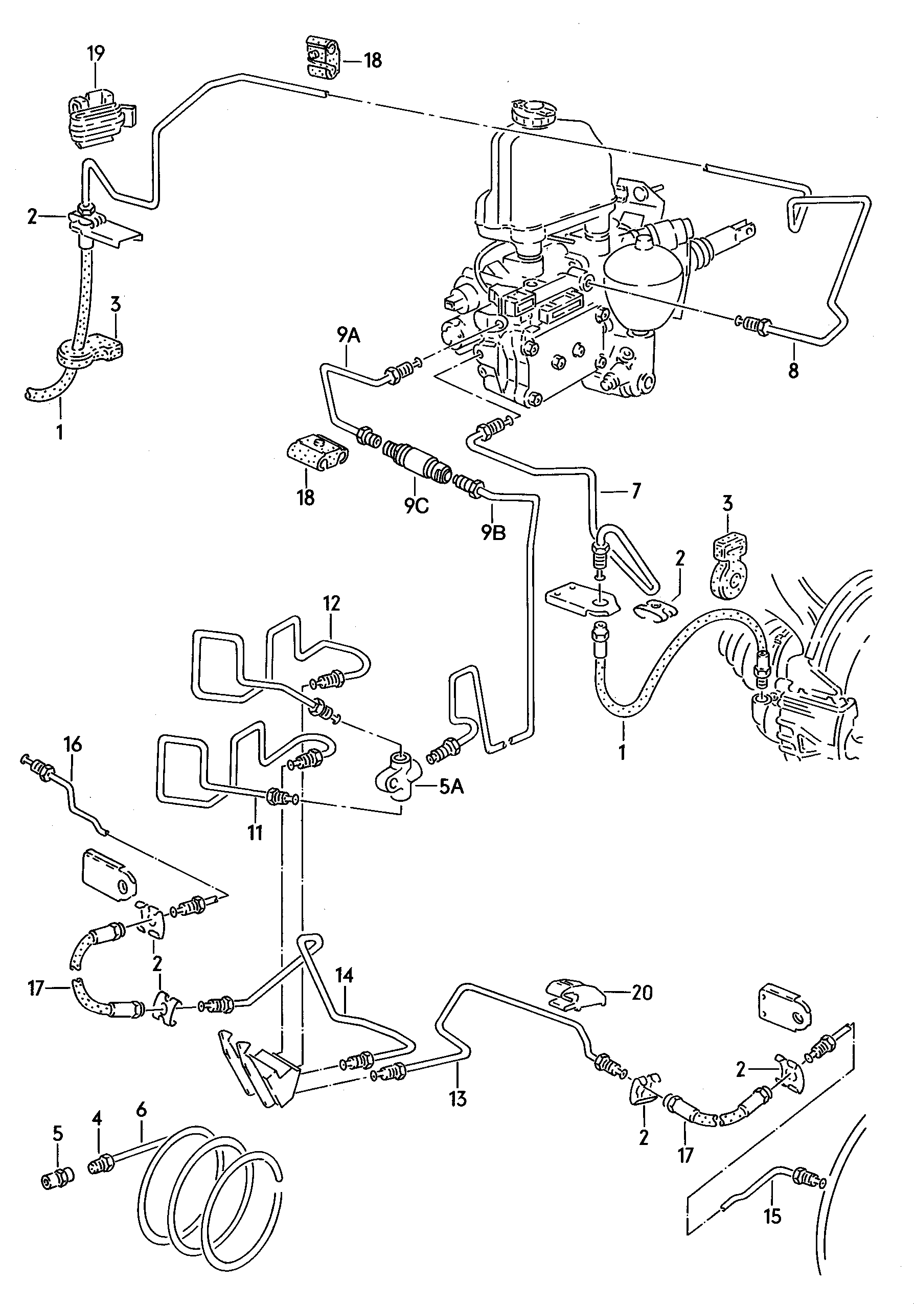 VAG 191 611 701B - Спирачен маркуч vvparts.bg