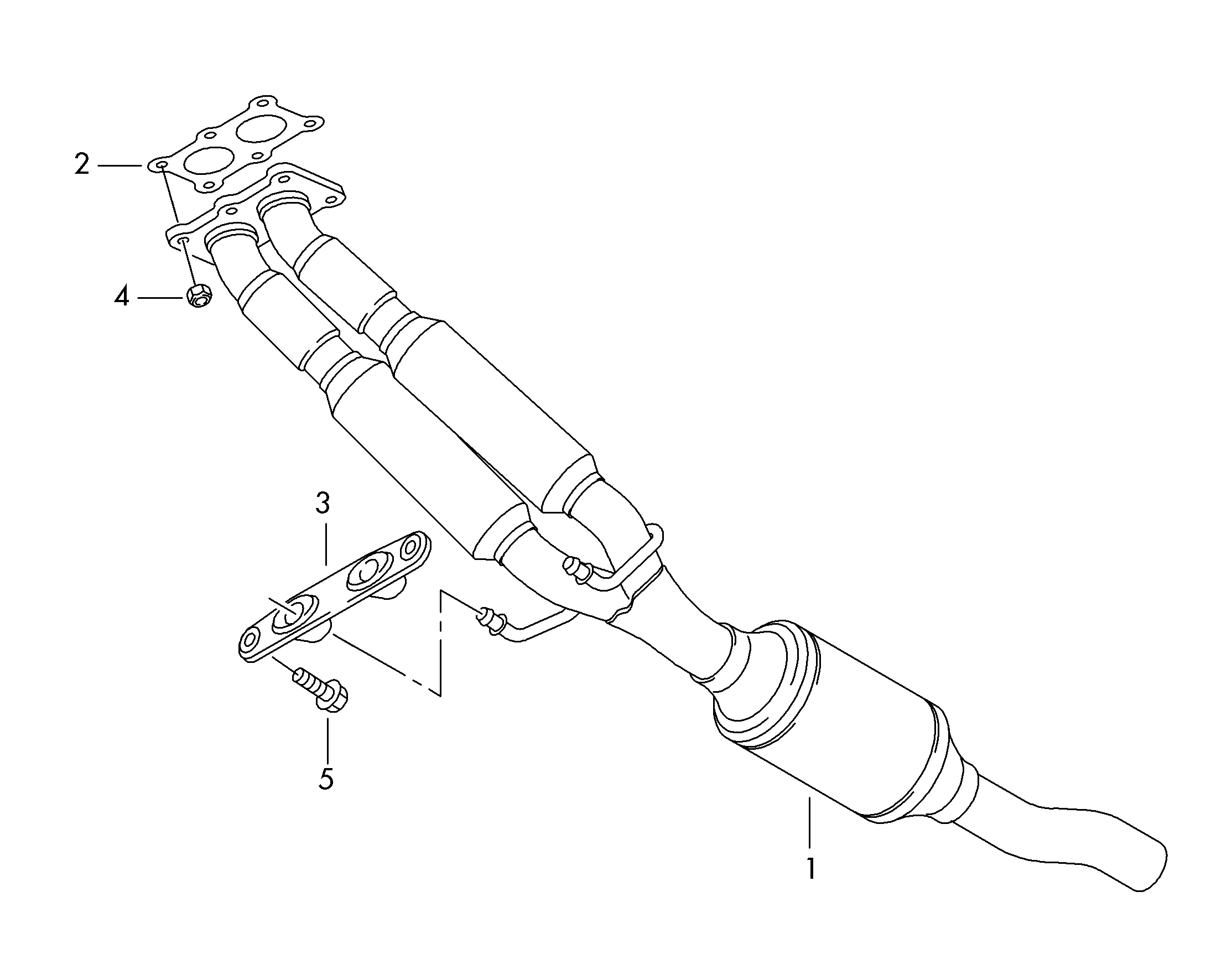 Seat 1K0254510NX - Изпускателна тръба vvparts.bg