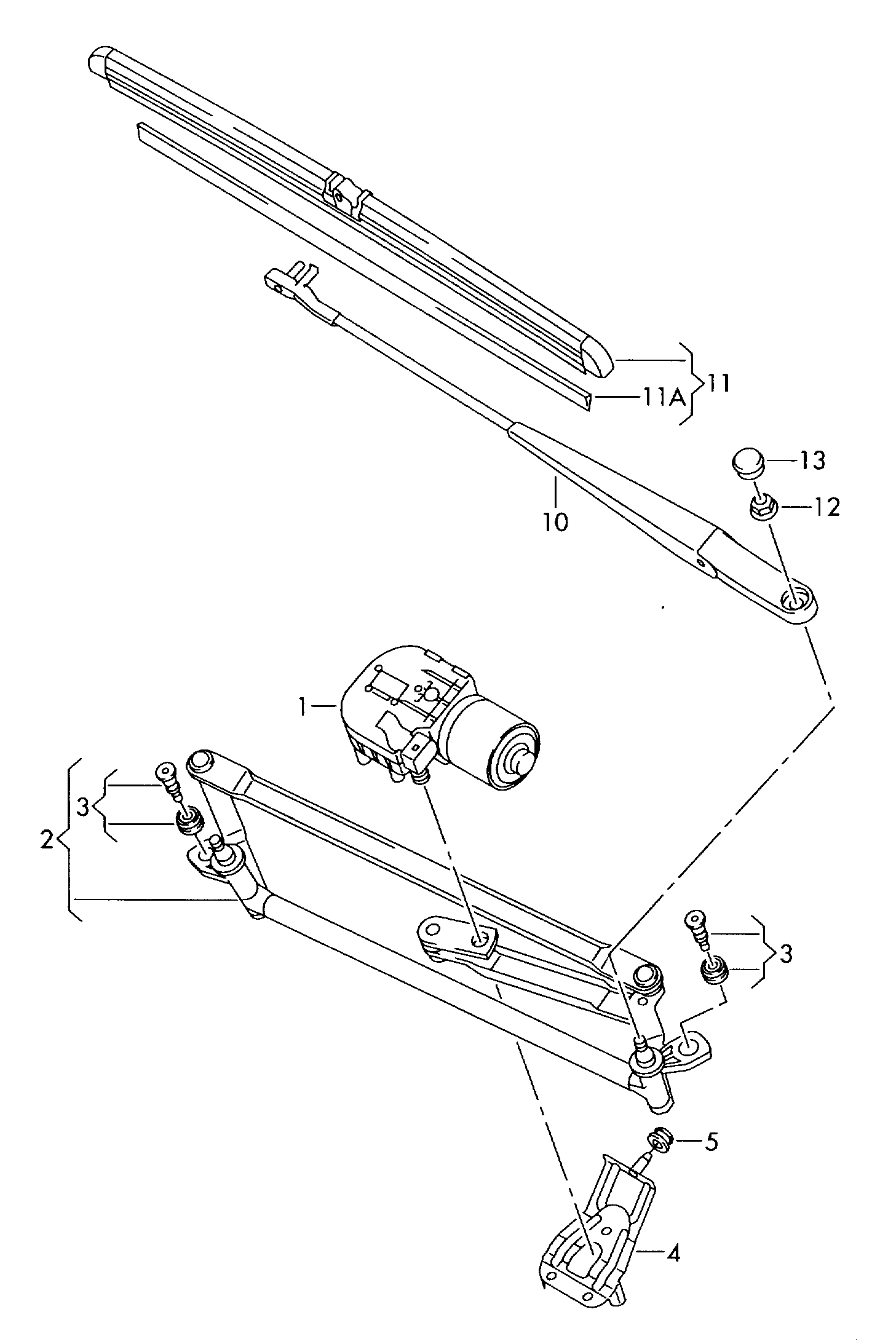 VW 2K1955425A - Перо на чистачка vvparts.bg