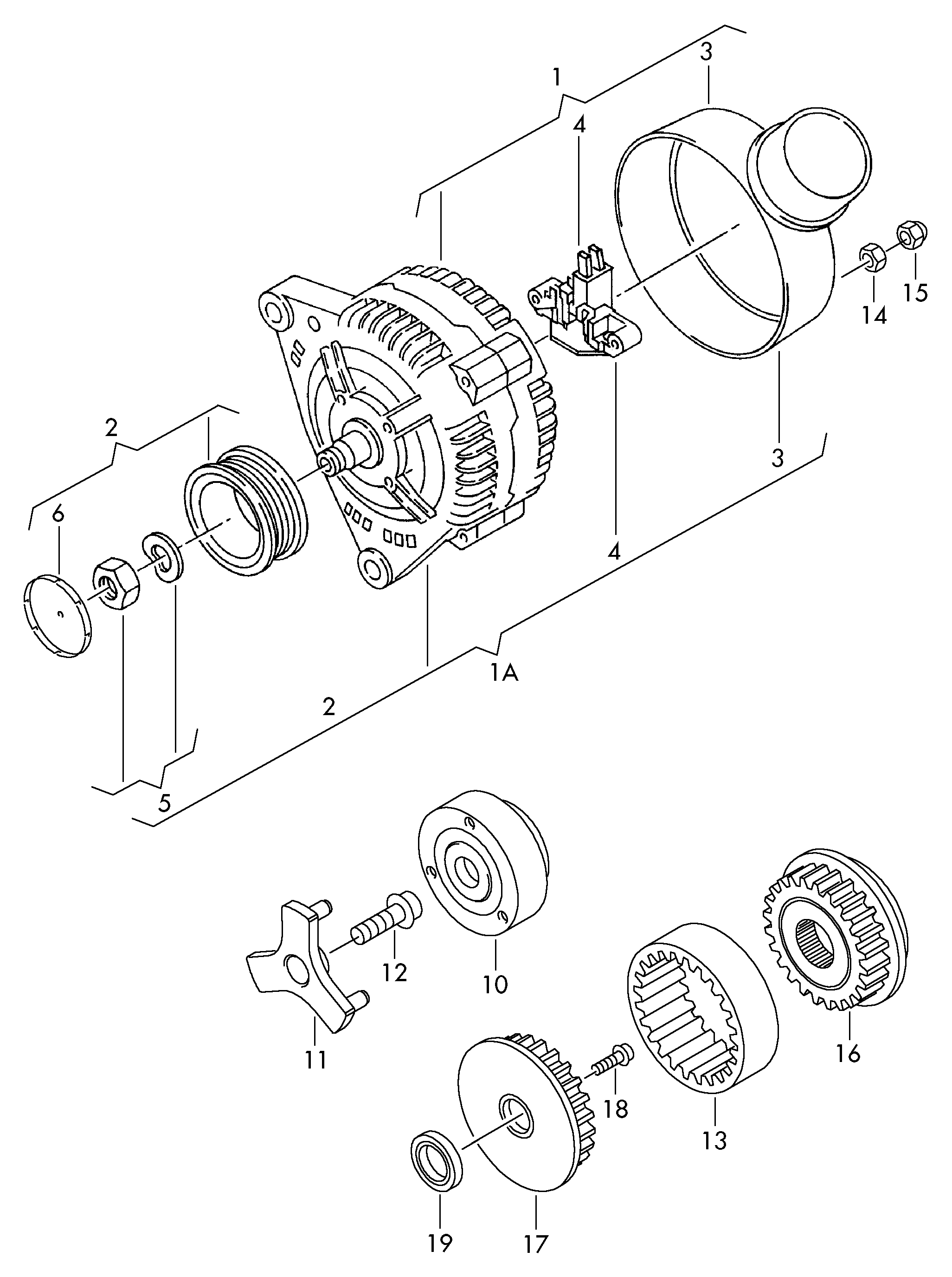 AUDI 070903201C - Фрайлауф (празен ход), компресор на климатика vvparts.bg