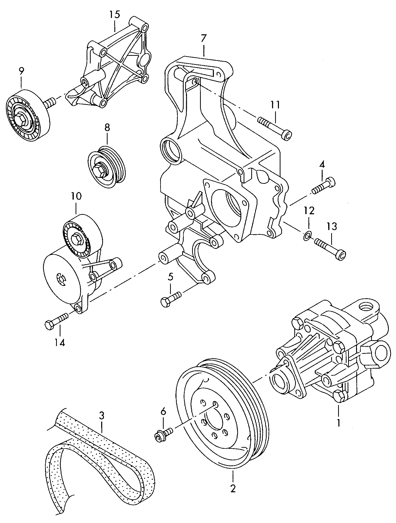 Skoda 071145276A - Паразитна / водеща ролка, пистов ремък vvparts.bg