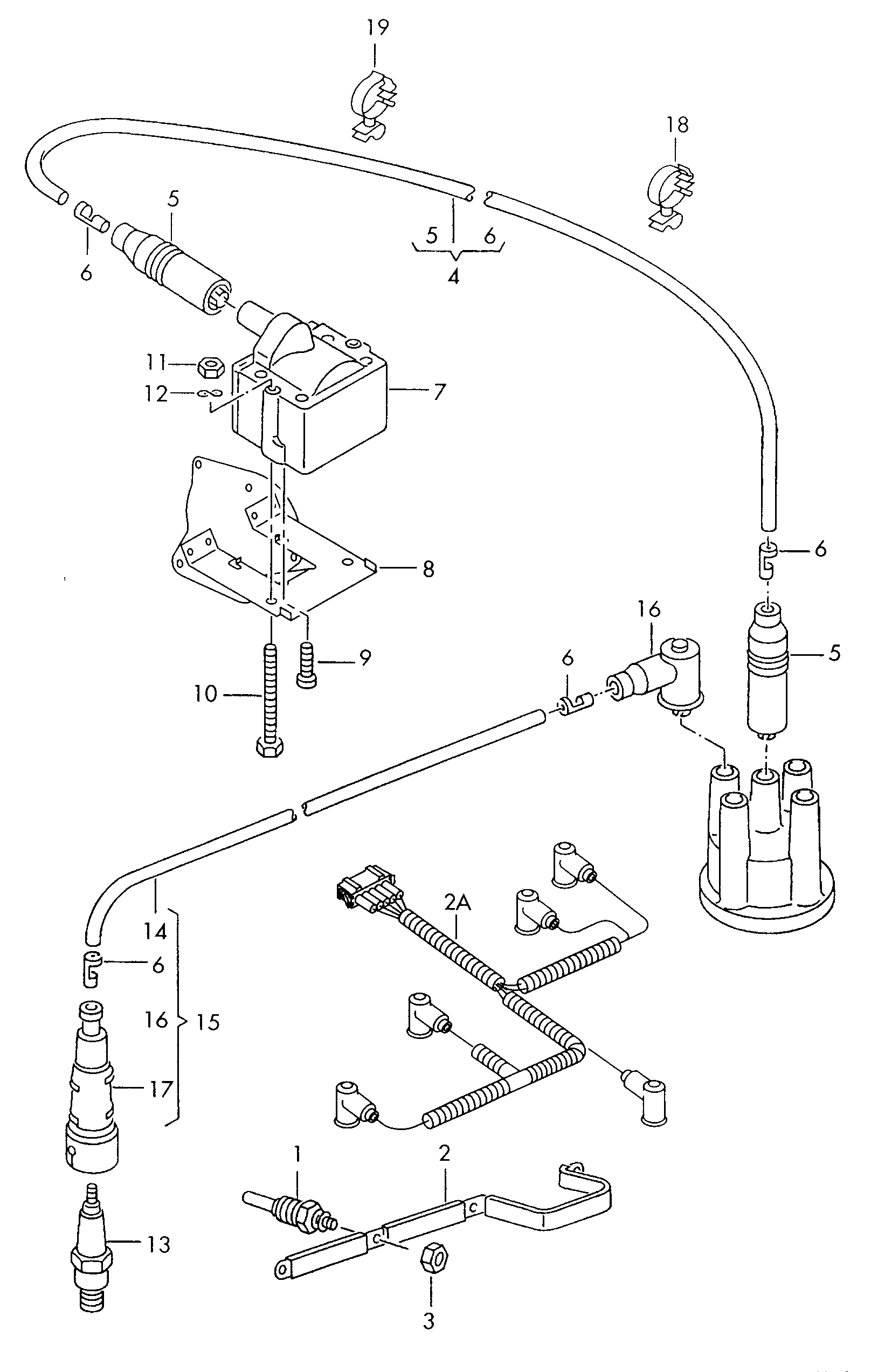 Lamborghini 701 905 104 A - Запалителна бобина vvparts.bg