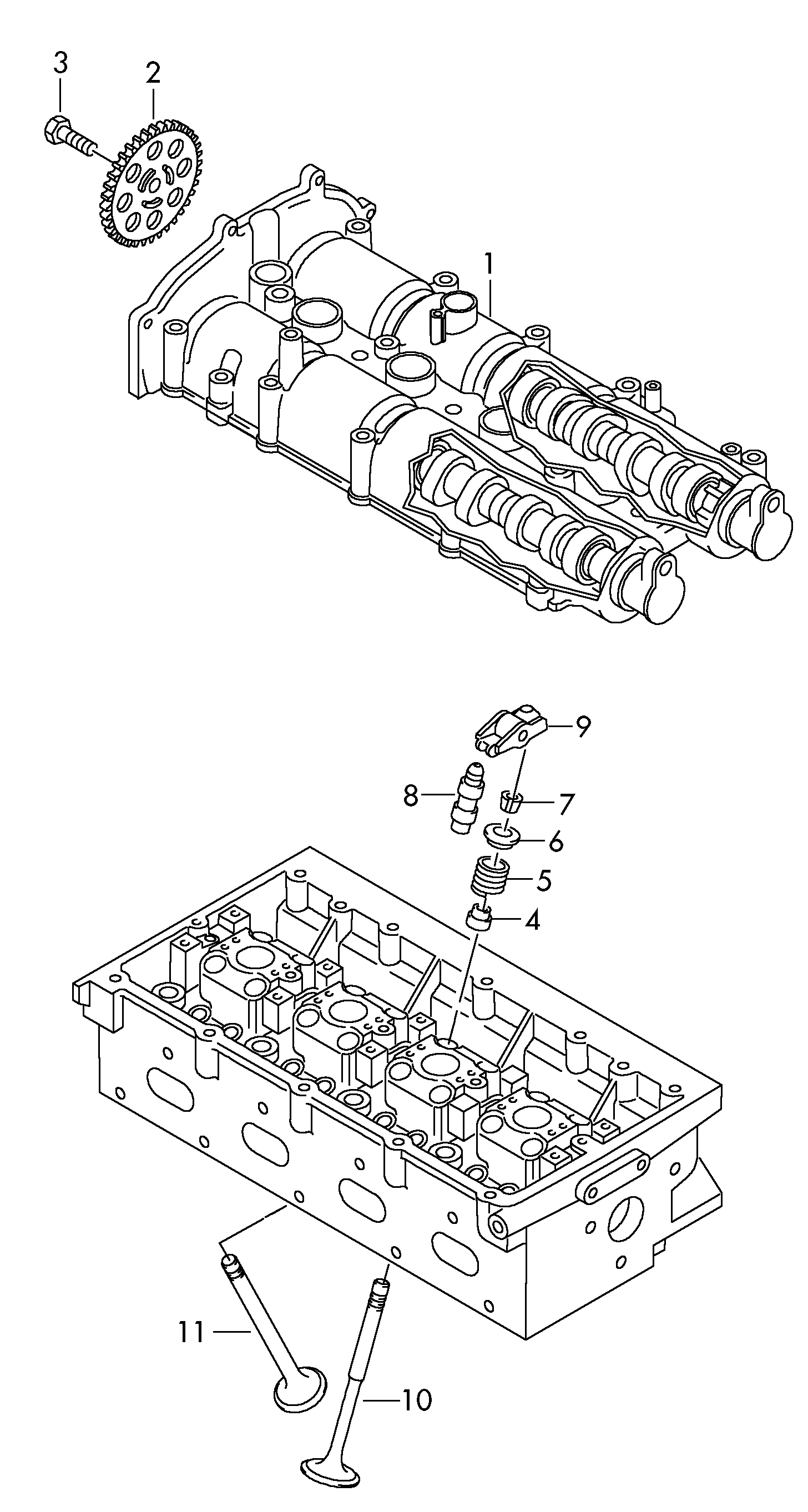 VAG 03C 109 571 F - Комплект ангренажна верига vvparts.bg