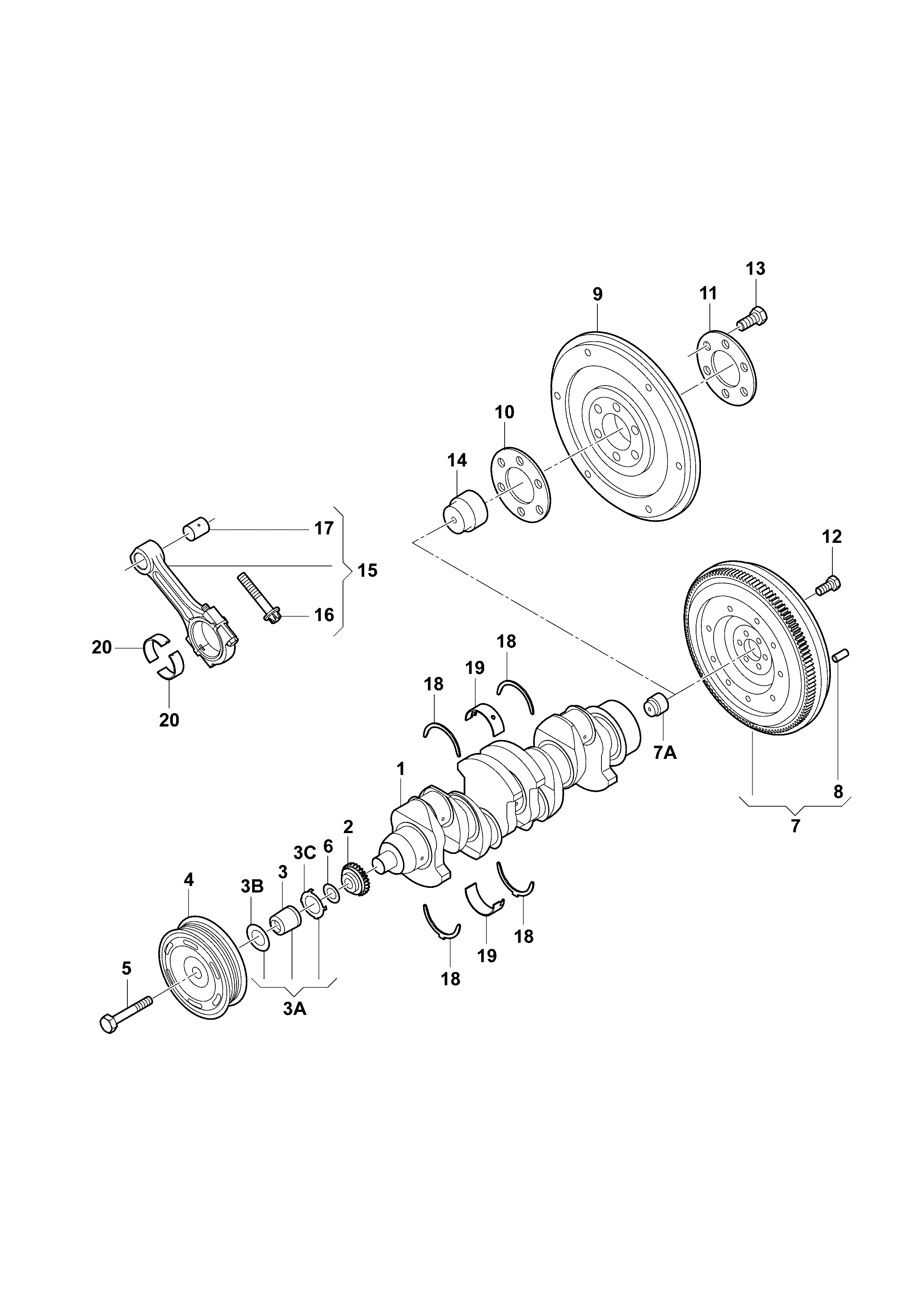 VAG 03C 105 209 AG - Зъбно колело, колянов вал vvparts.bg