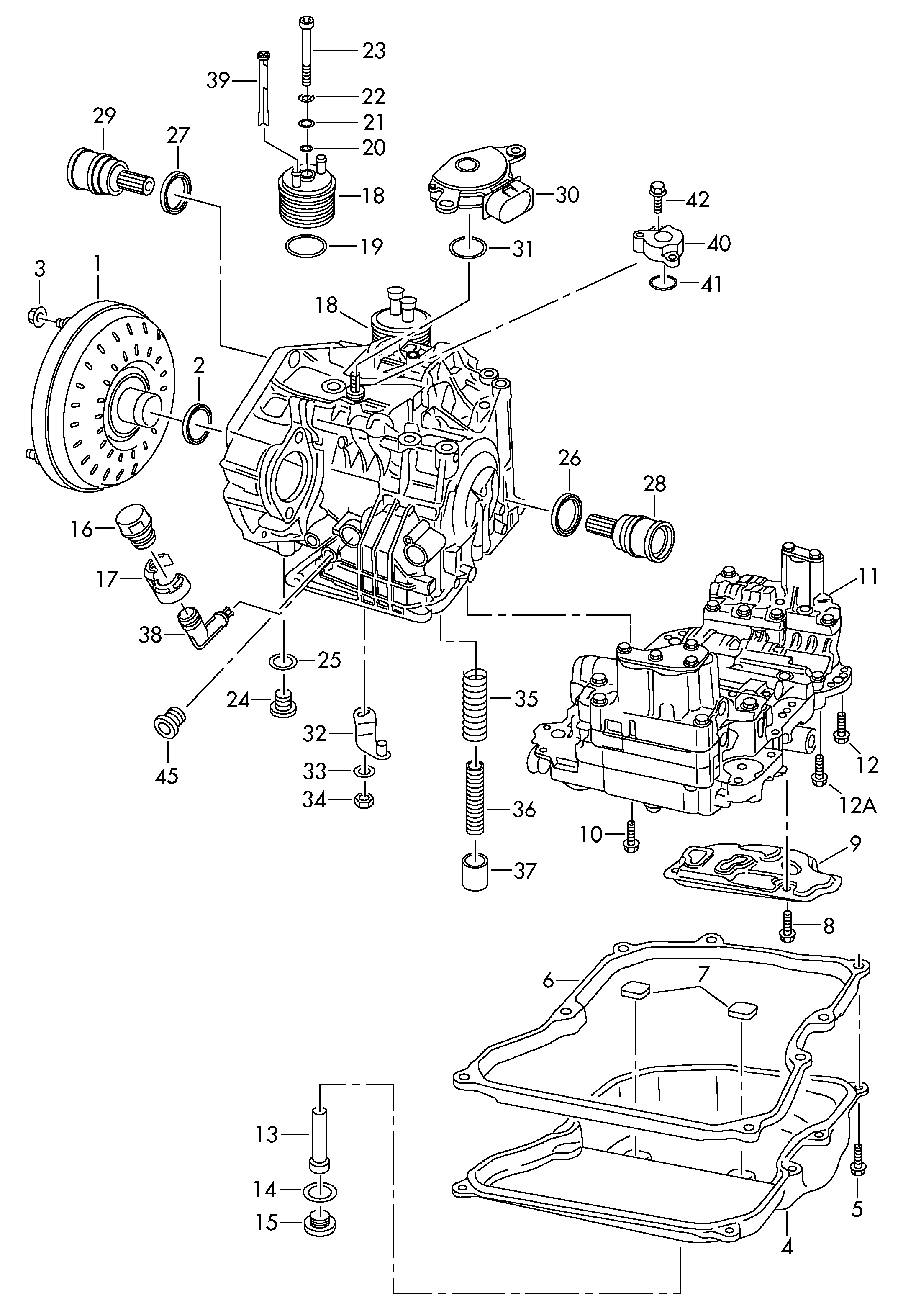 Seat 09G 325 429 A - Хидравличен филтър, автоматична предавателна кутия vvparts.bg