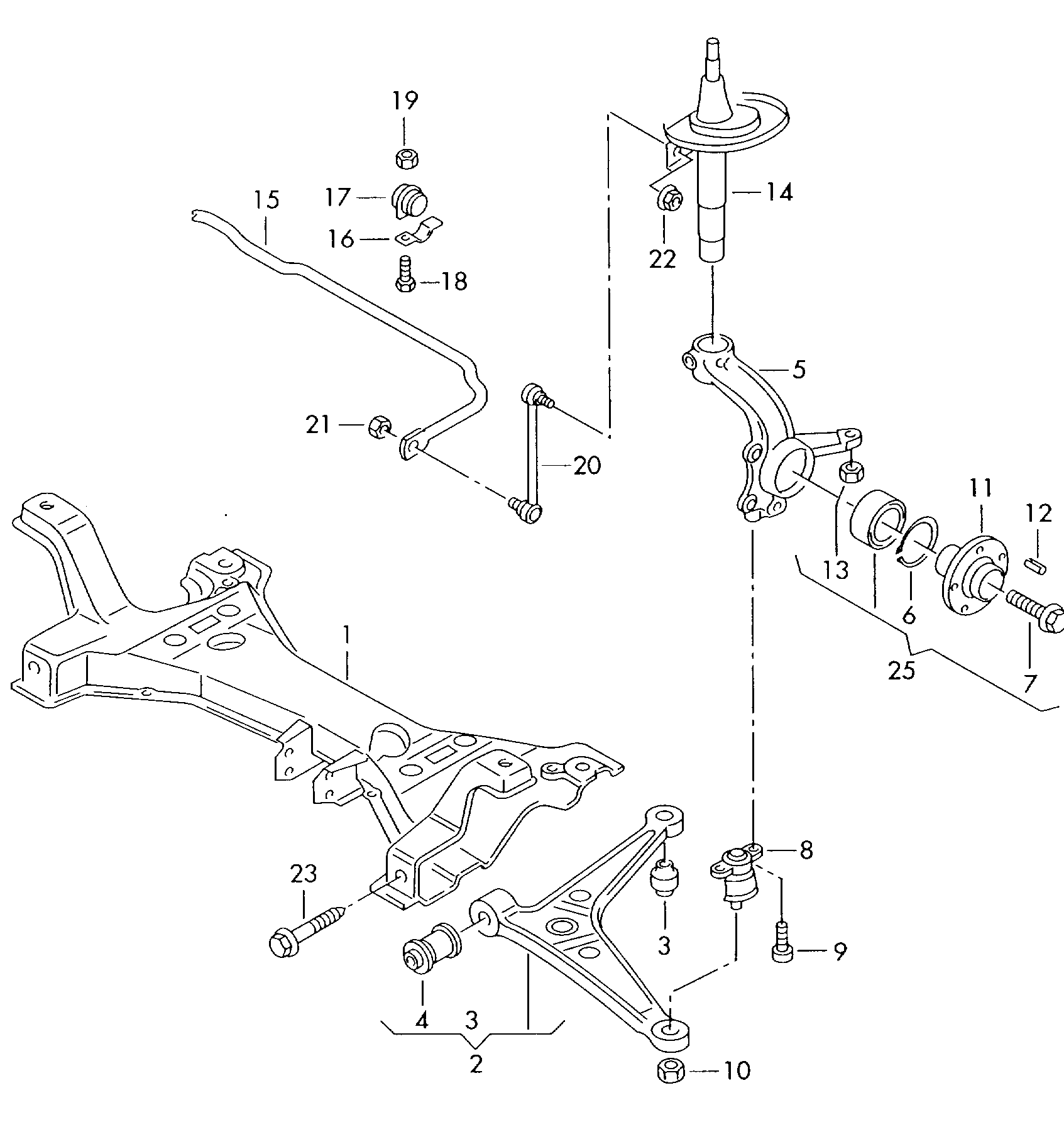 FORD 7M0407181A - Тампон, носач vvparts.bg