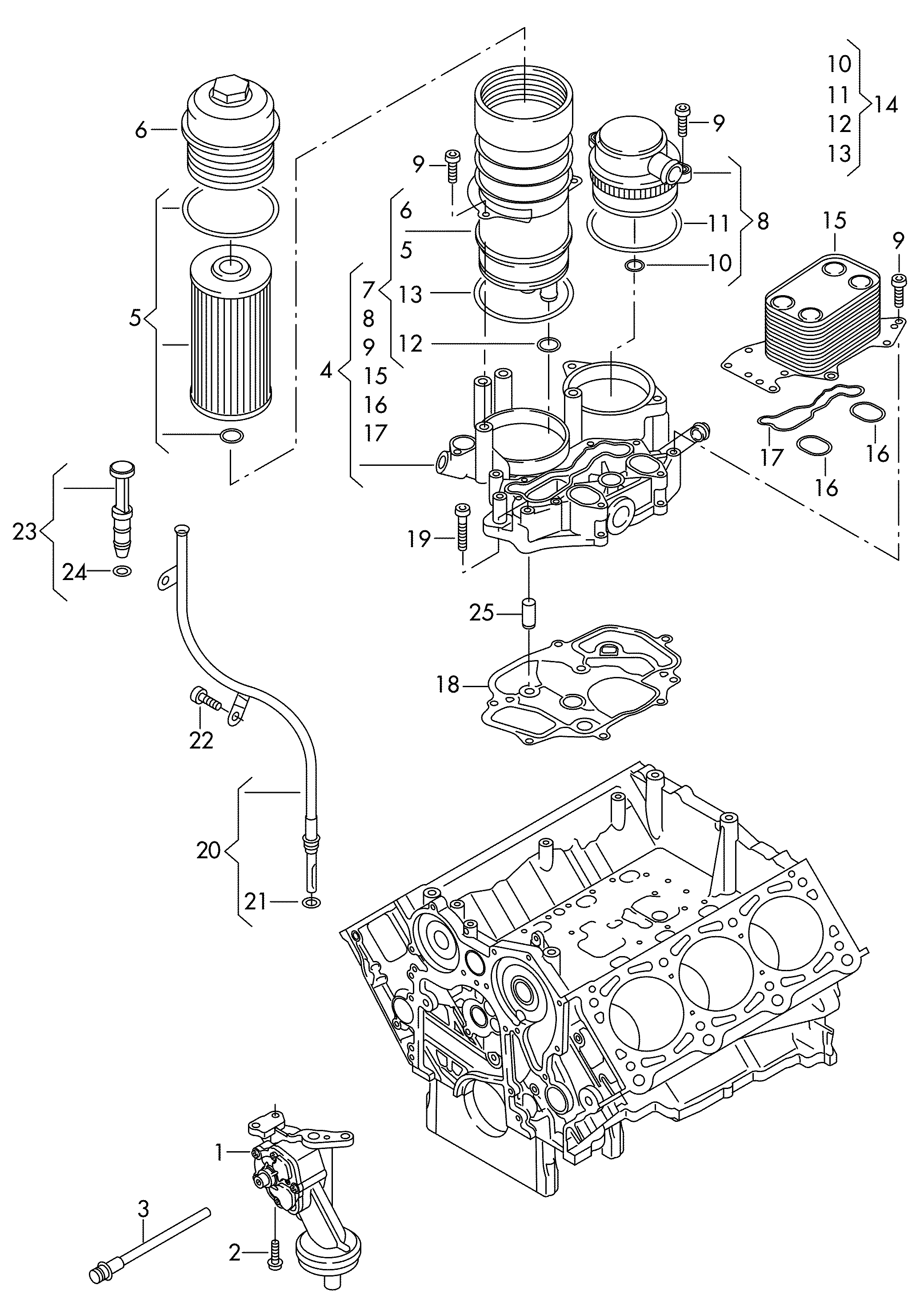 VAG 057 115 561 M - Маслен филтър vvparts.bg