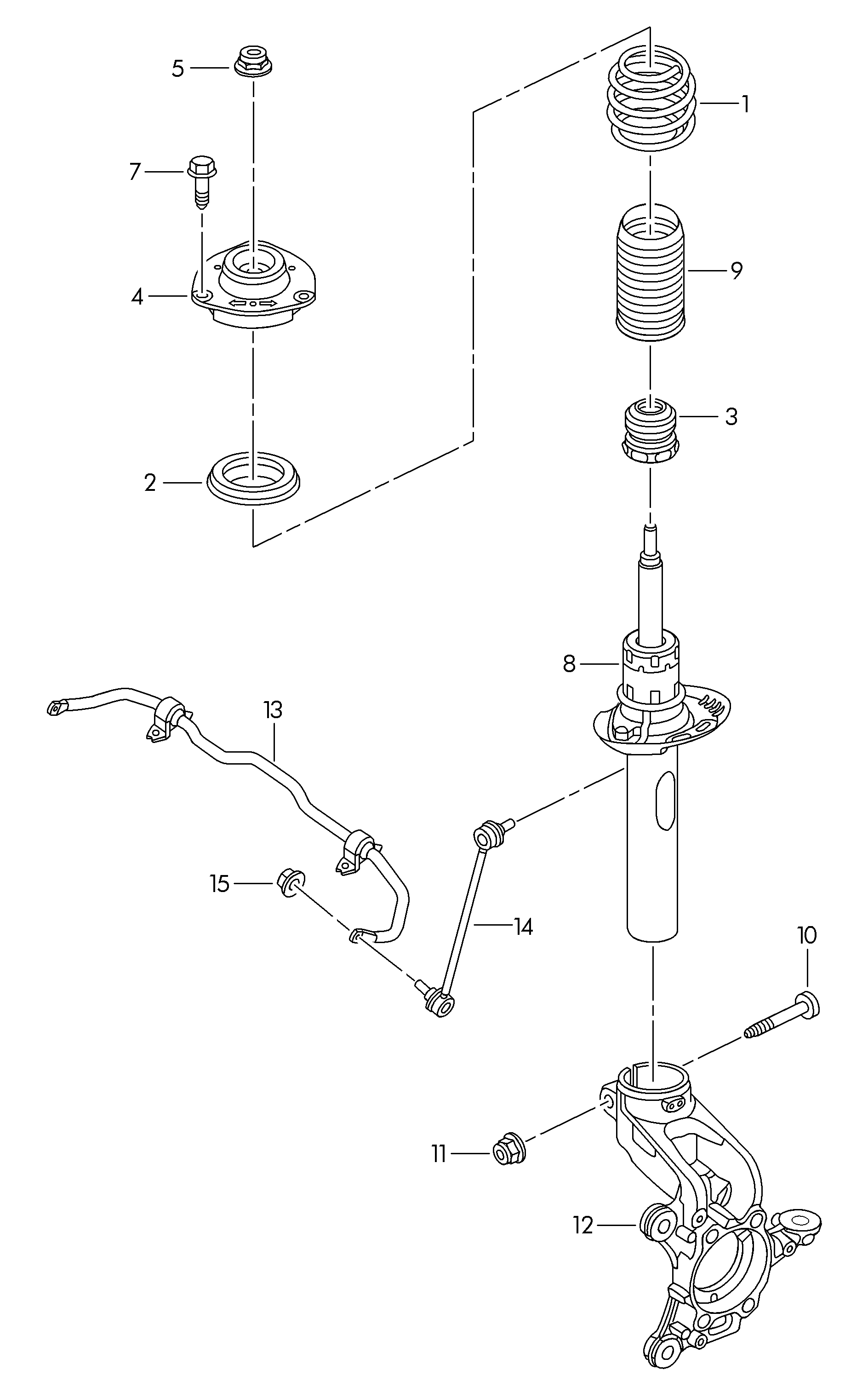 VAG 5C0413031Q - Амортисьор vvparts.bg