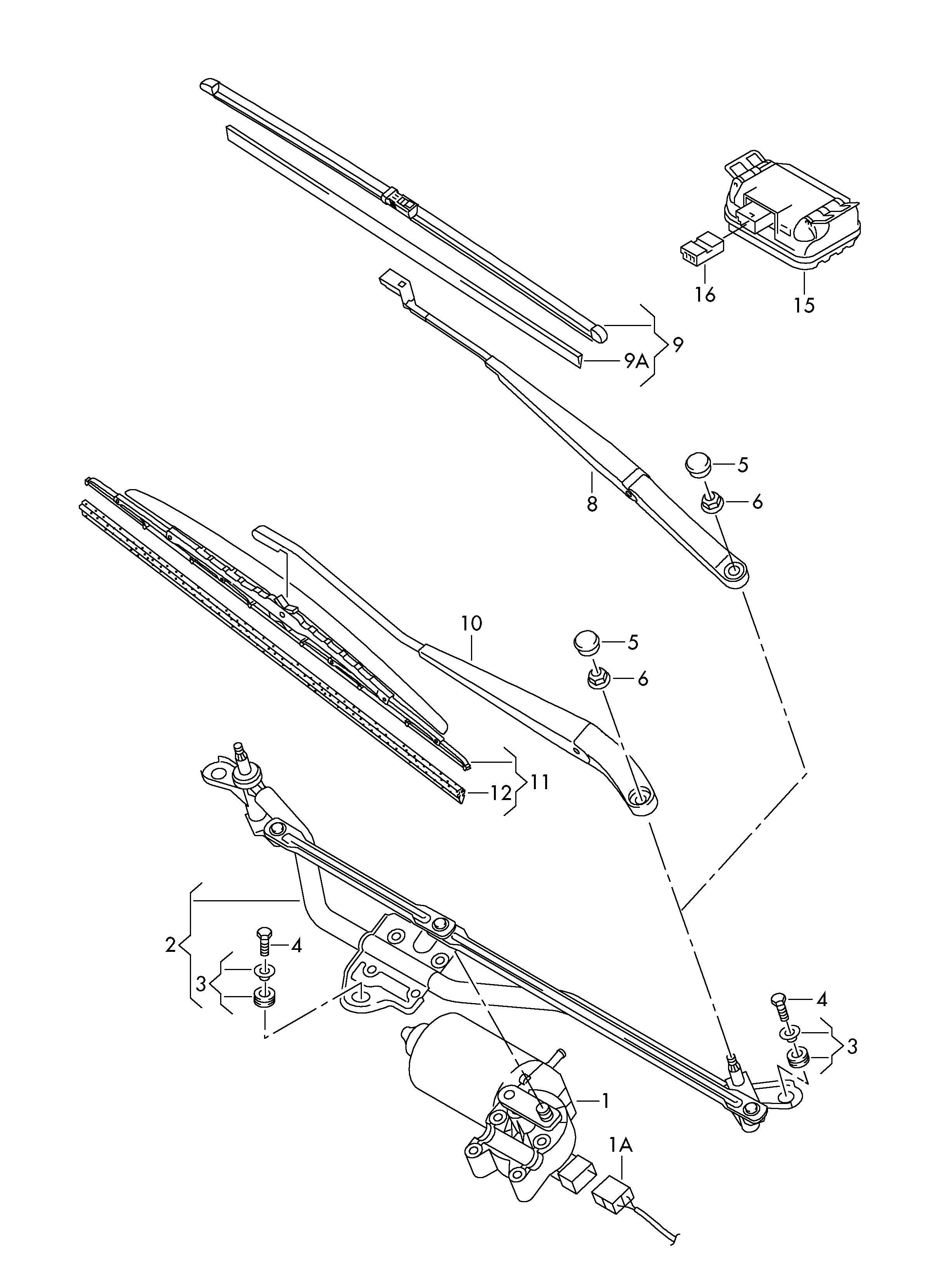 VW 7H5998002 - Перо на чистачка vvparts.bg