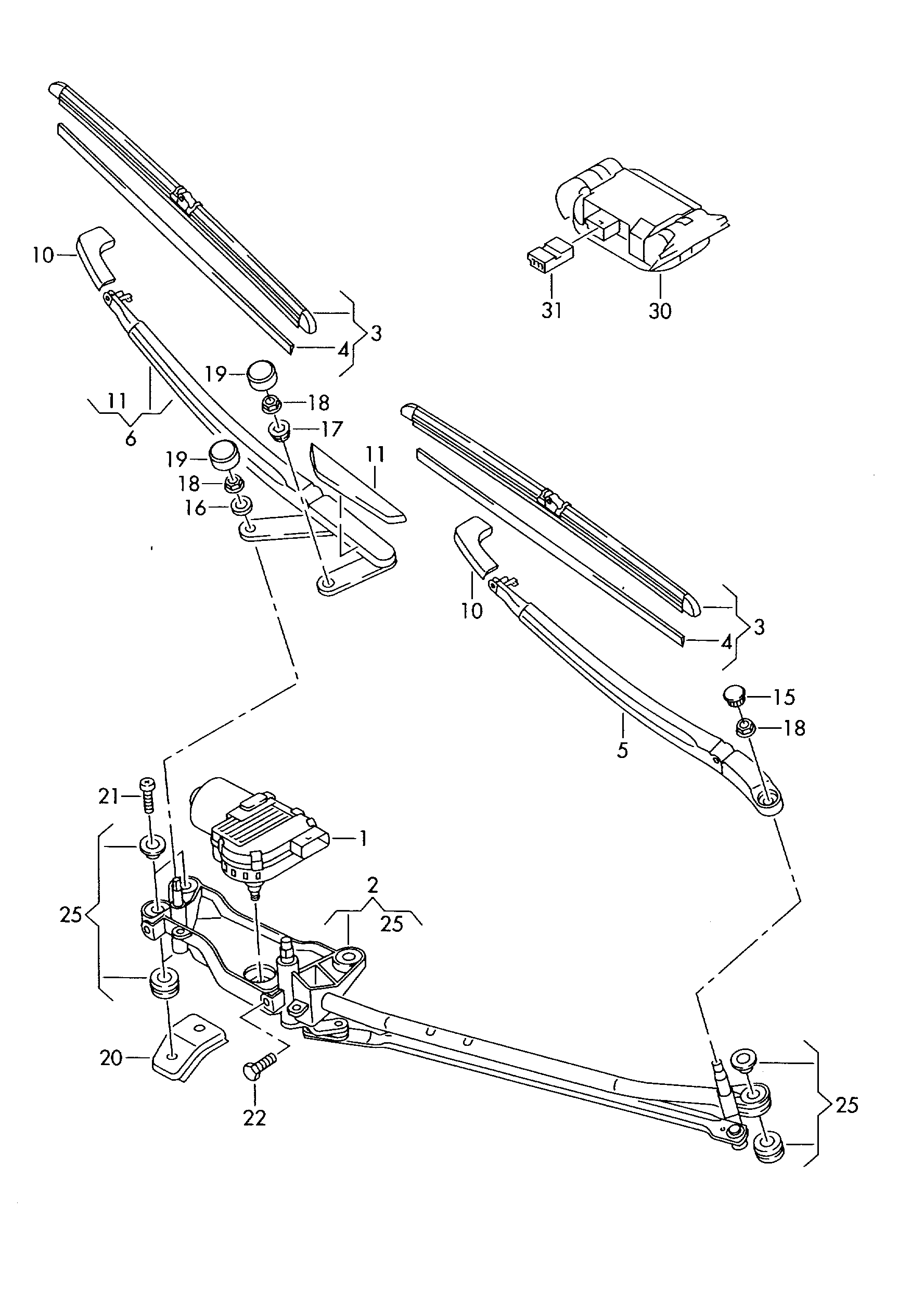 VW 7L6955425A - Перо на чистачка vvparts.bg