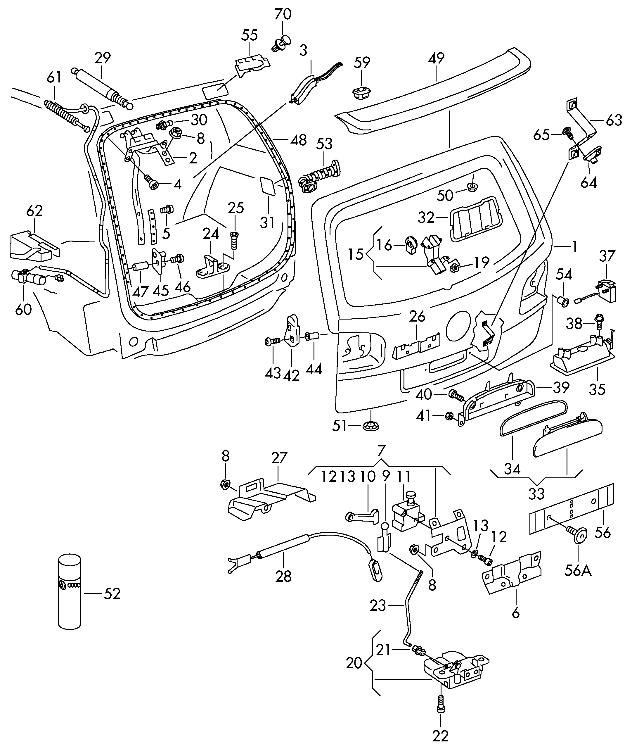 Skoda 7L6959781 - Брава на врата vvparts.bg