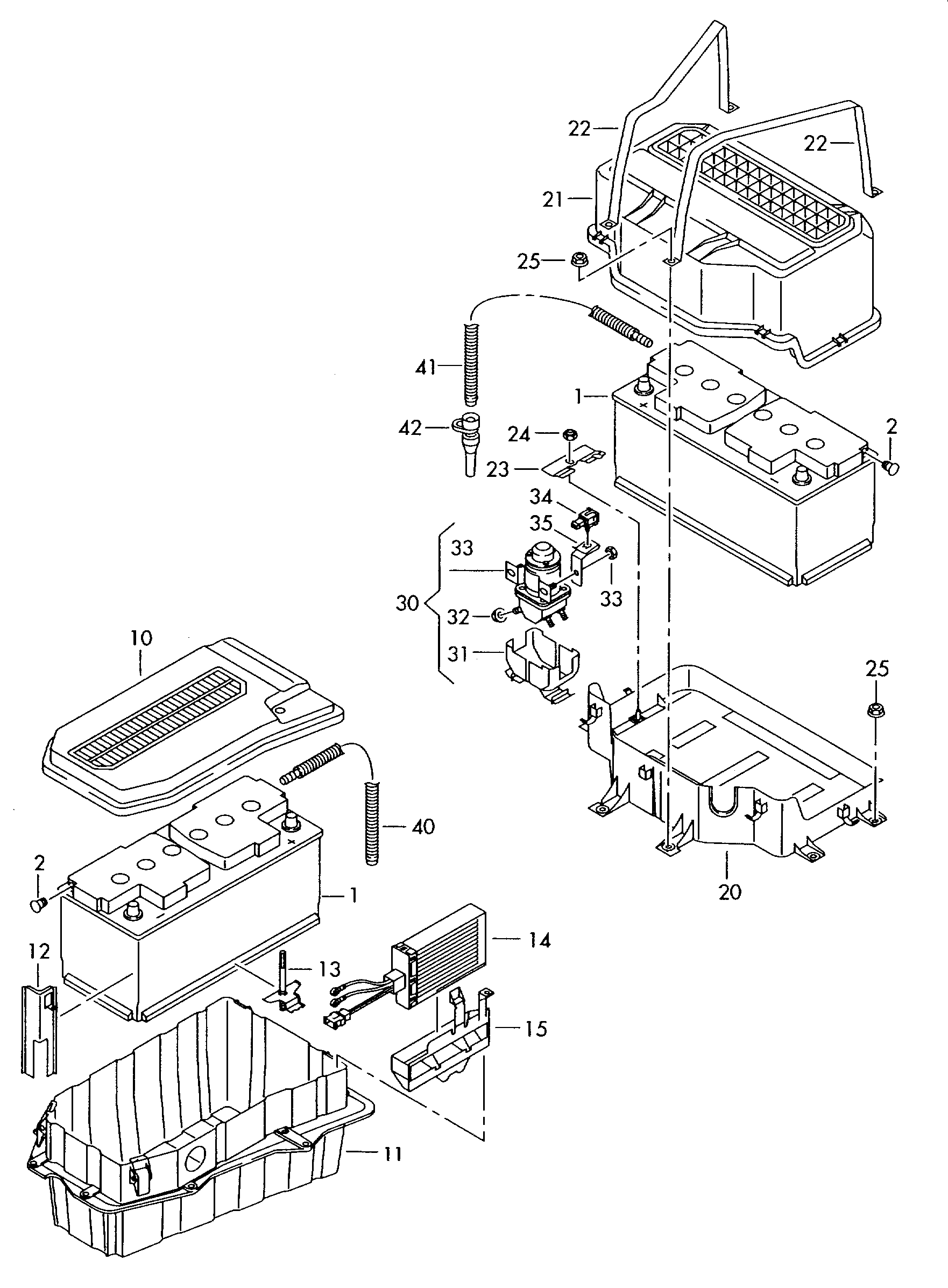 Seat 000 915 105 DJ - Стартов акумулатор vvparts.bg