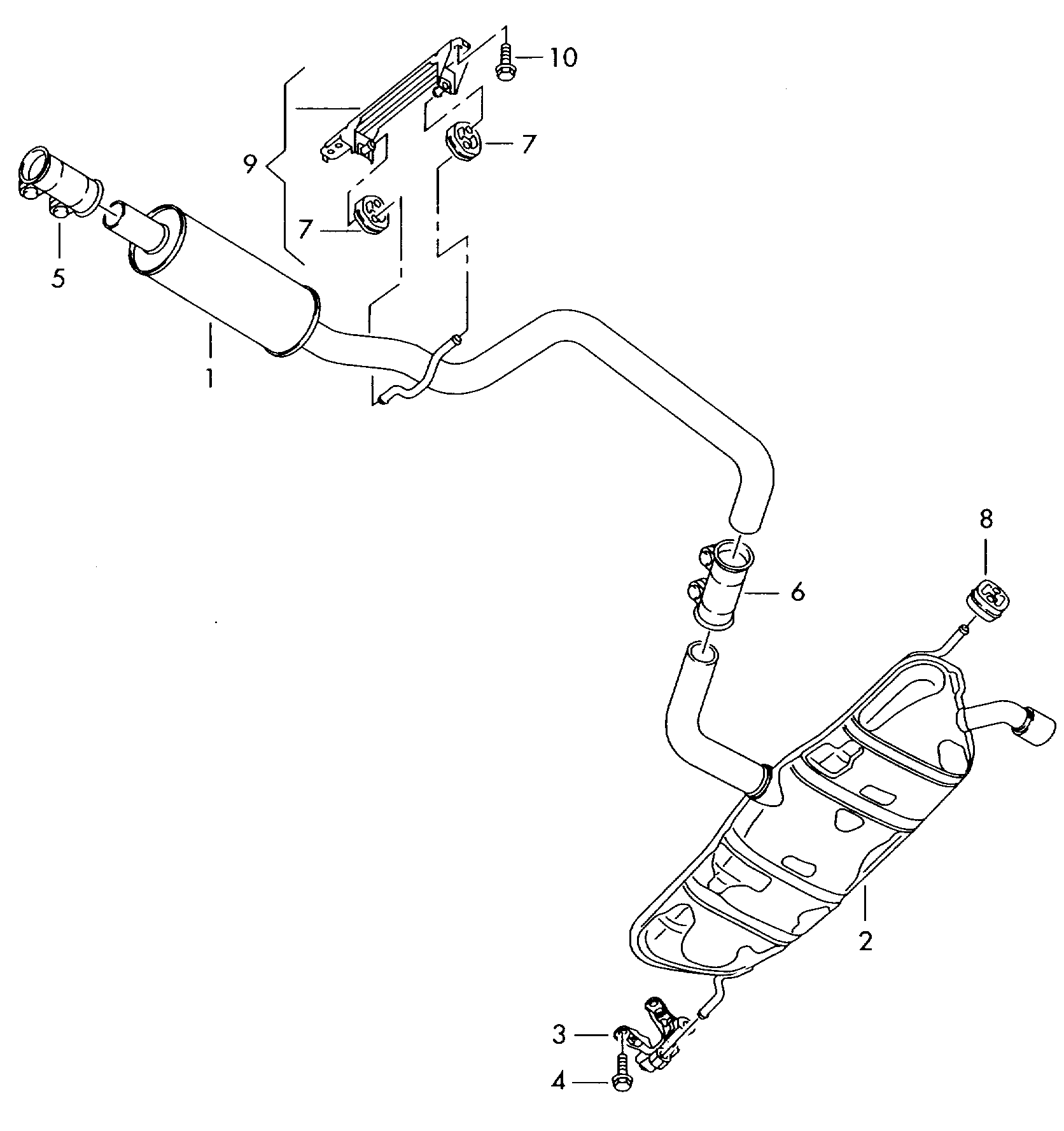 Seat 1K0.253.141 H - Тръбна връзка, изпускателна система vvparts.bg