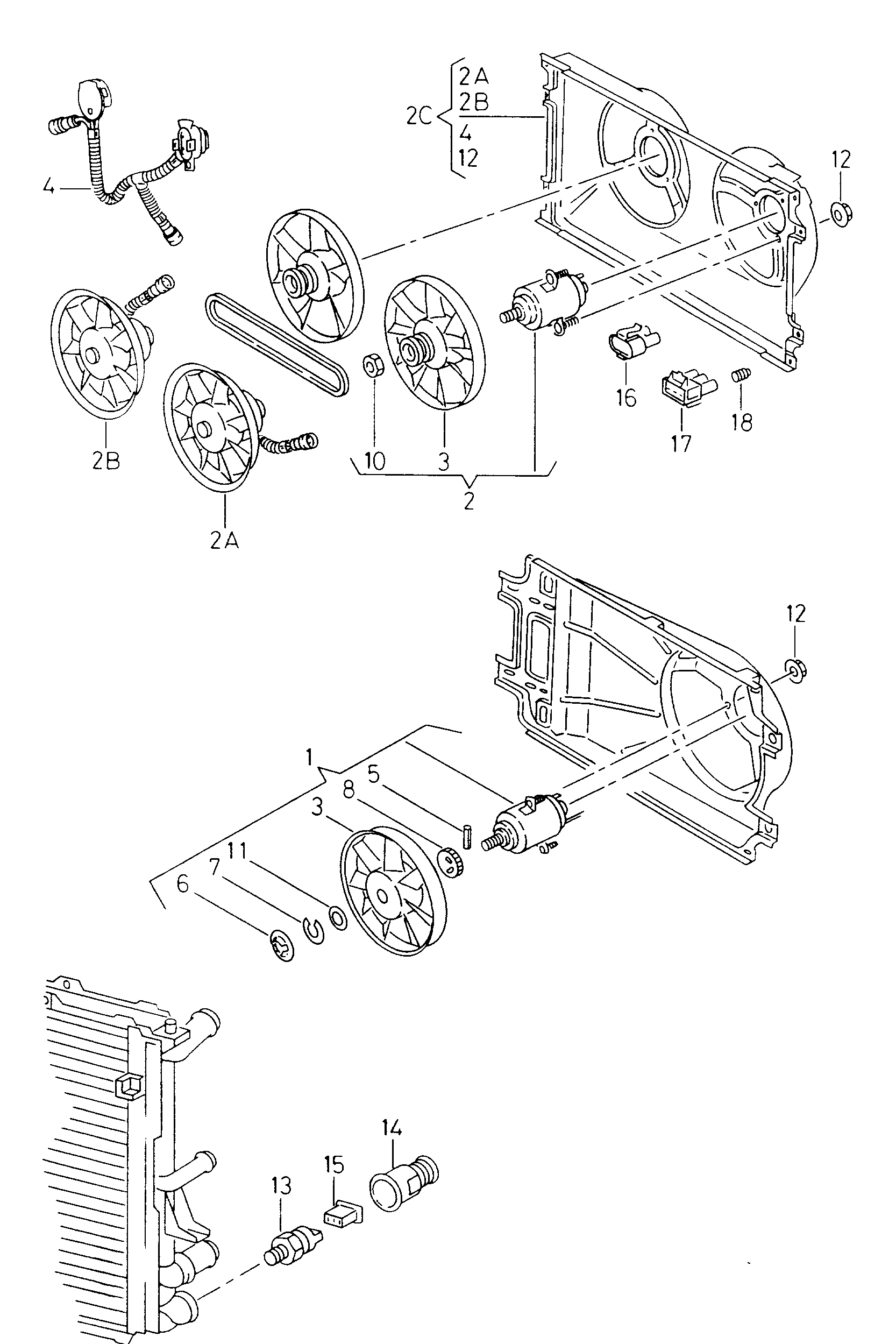 VW 6K0959455C - Вентилатор, охлаждане на двигателя vvparts.bg