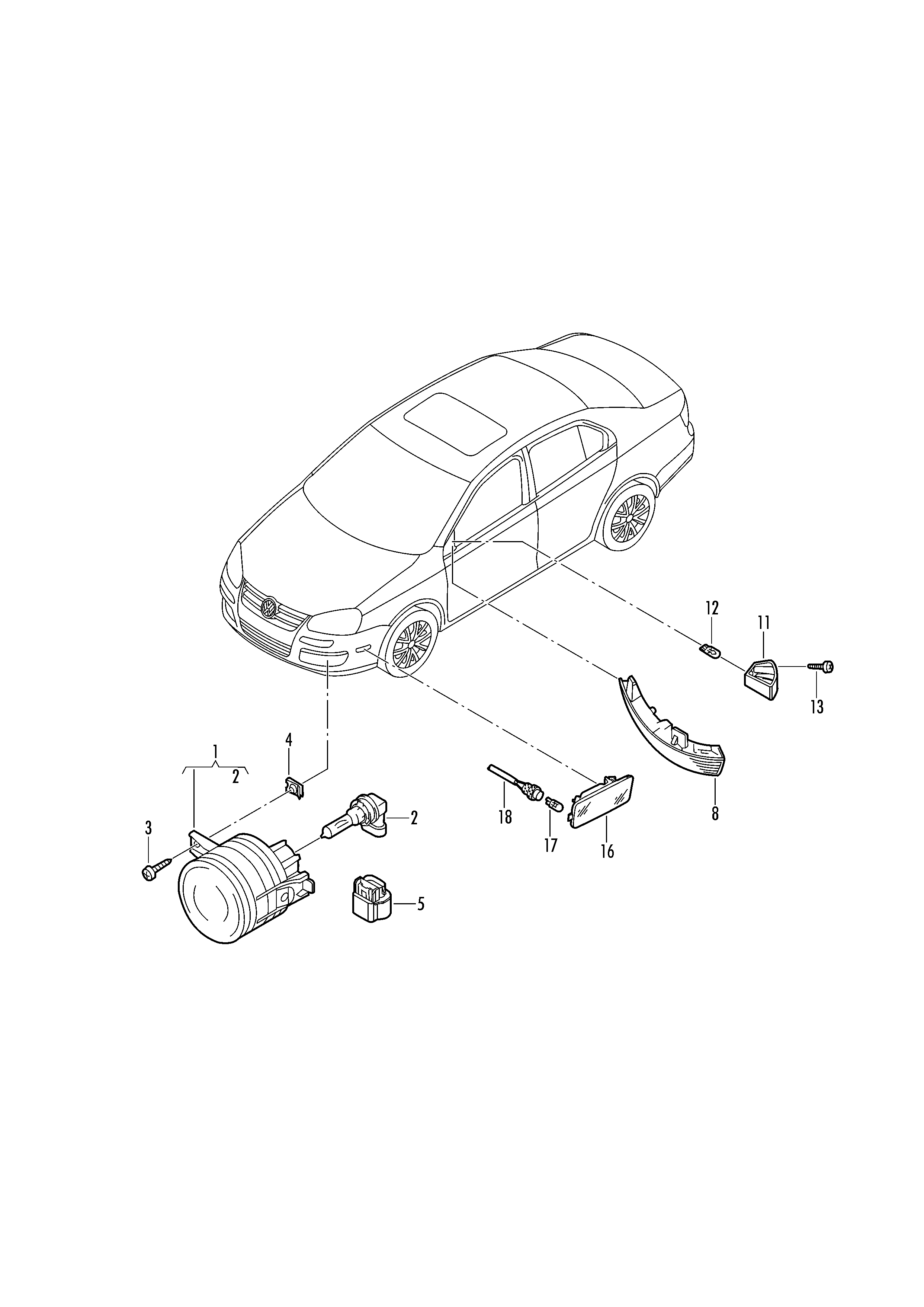 VAG 1K5 945 071A - Контурни светлини vvparts.bg