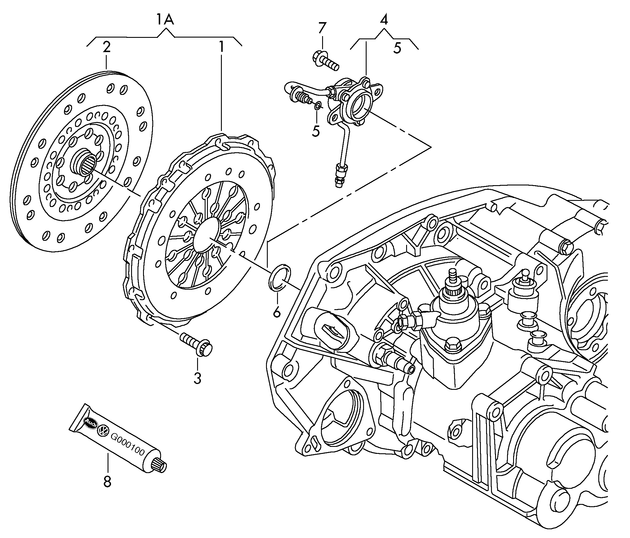 Seat 074141031R - Комплект съединител vvparts.bg