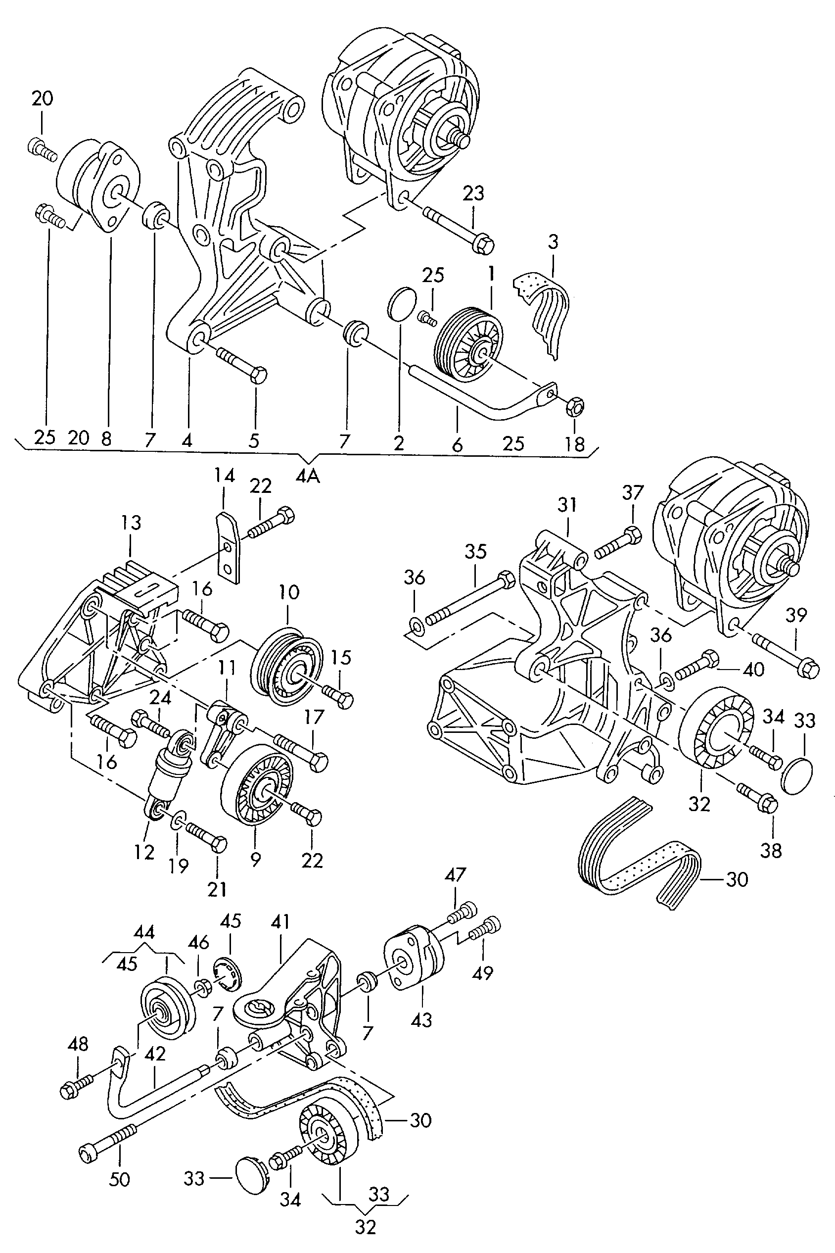 Skoda 074 145 299 A - Демпер (успокоител-трепт.вибр.), пистов ремък vvparts.bg