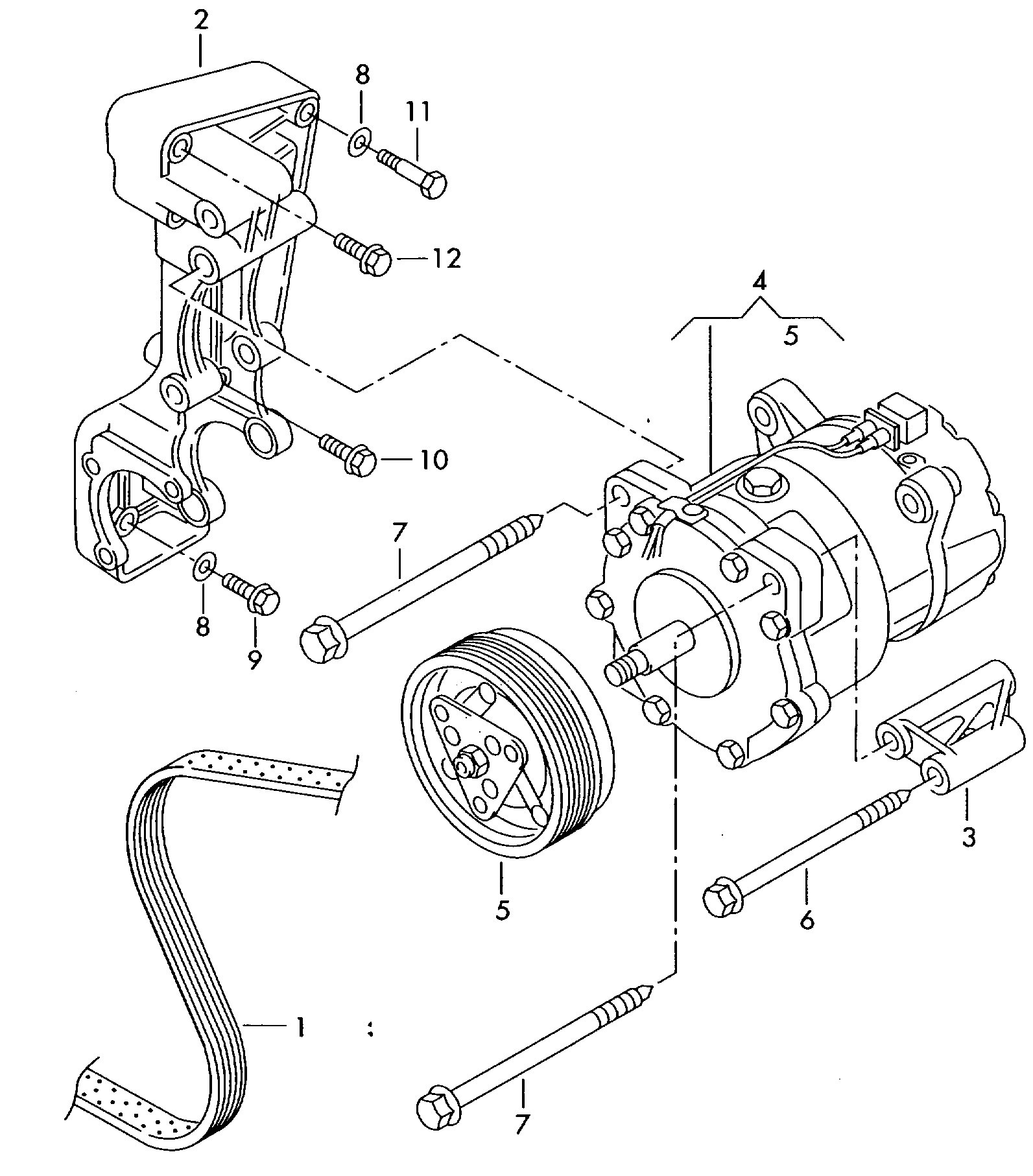 Skoda 021145933P - Пистов ремък vvparts.bg