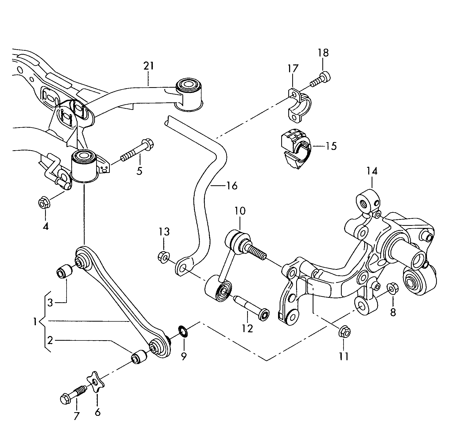 VW 7N0501529 - Носач, окачване на колелата vvparts.bg