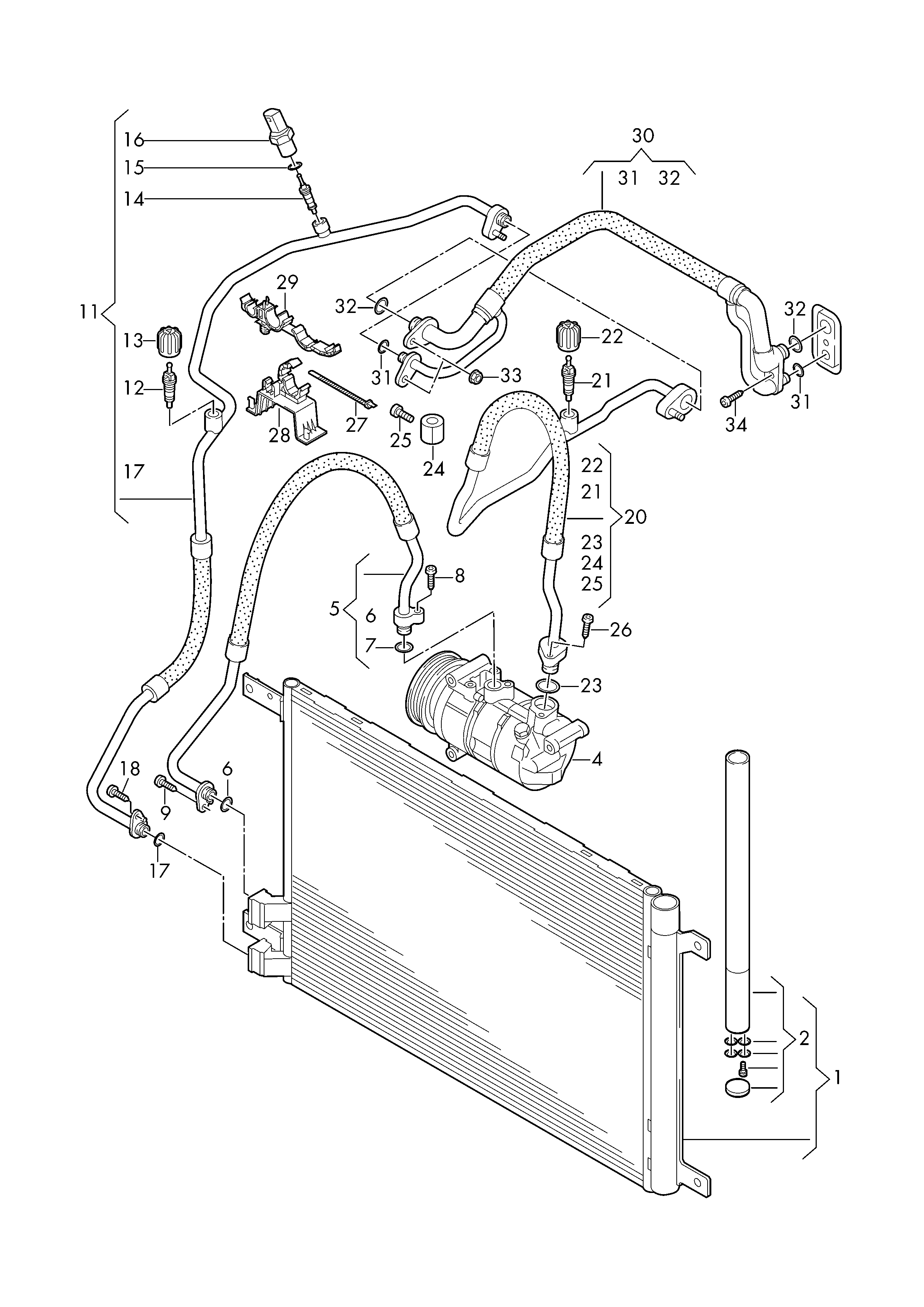 VW 5Q0 298 403 A - Изсушител, климатизация vvparts.bg