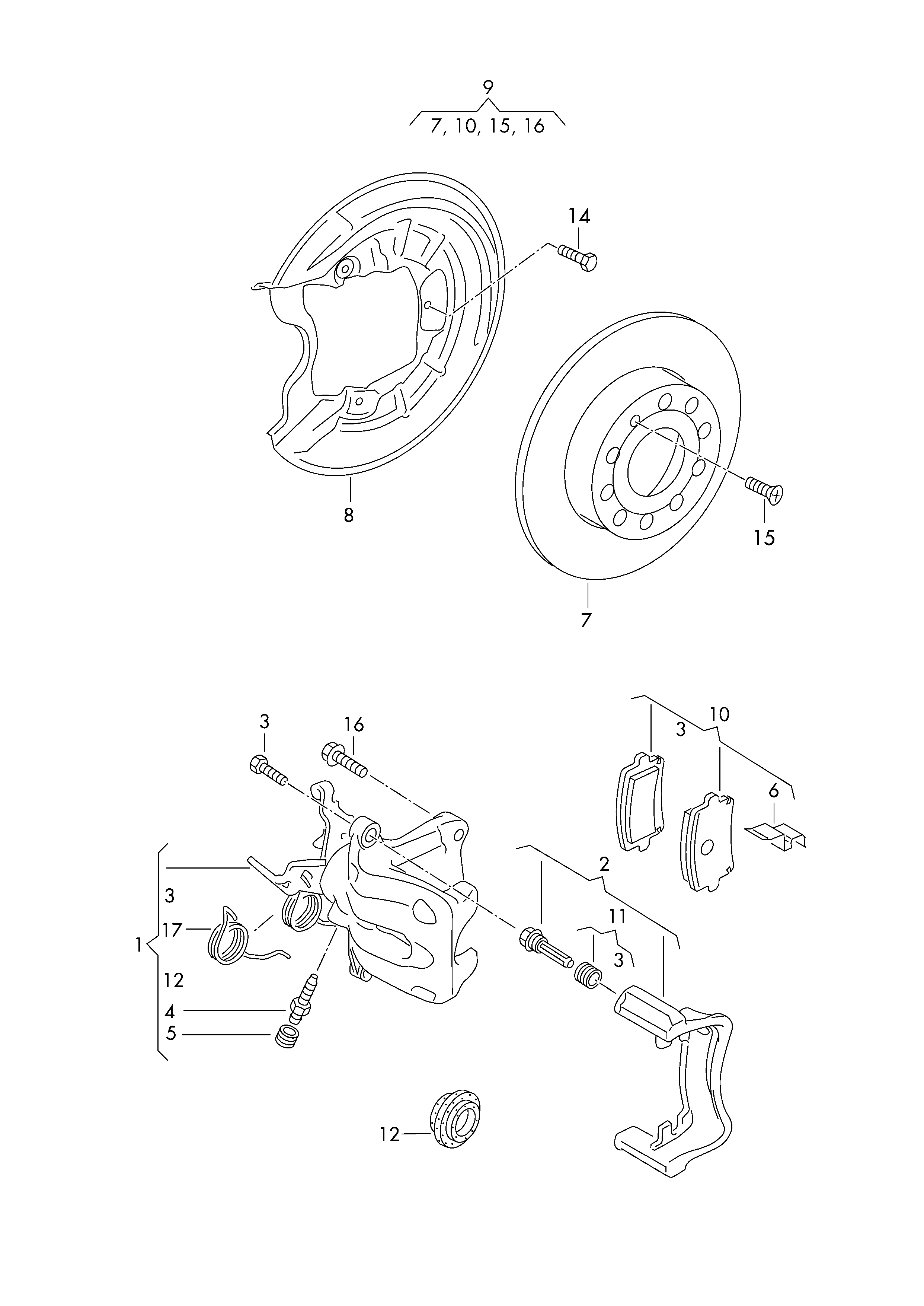 AUDI 8P0098601P - Спирачен диск vvparts.bg