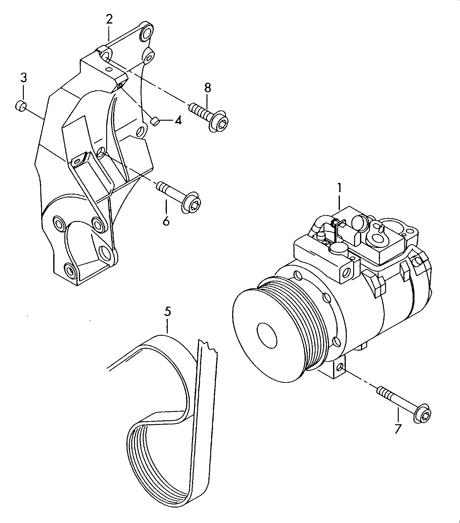 VAG 7L6820803H - Компресор, климатизация vvparts.bg