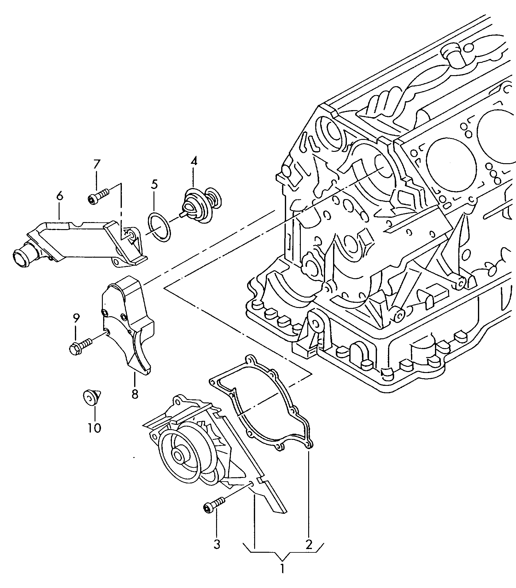 Seat 077 121 113 D - Термостат, охладителна течност vvparts.bg