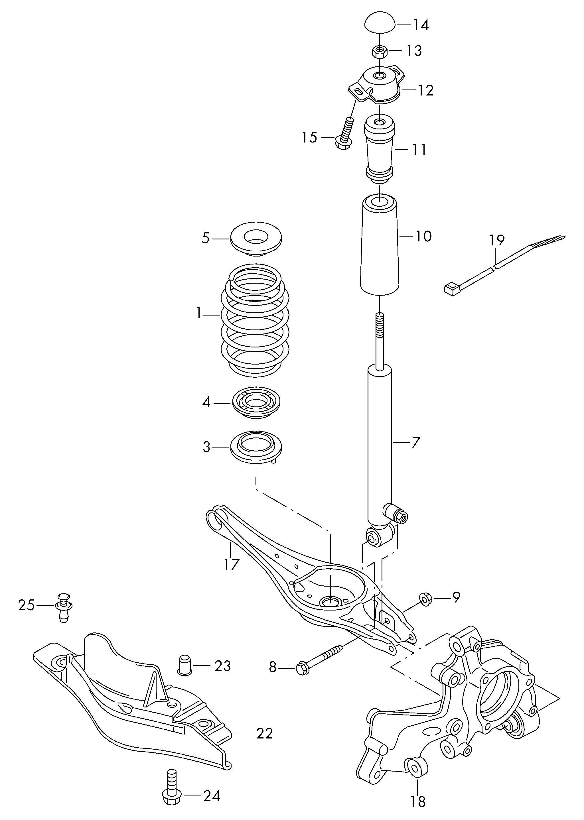 Seat 5Q0513045AK - Амортисьор vvparts.bg