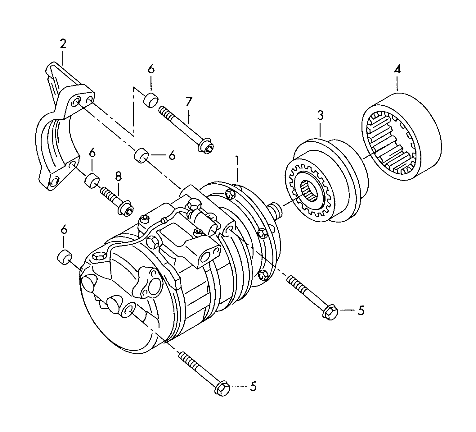 VW 7H0820805J - Компресор, климатизация vvparts.bg