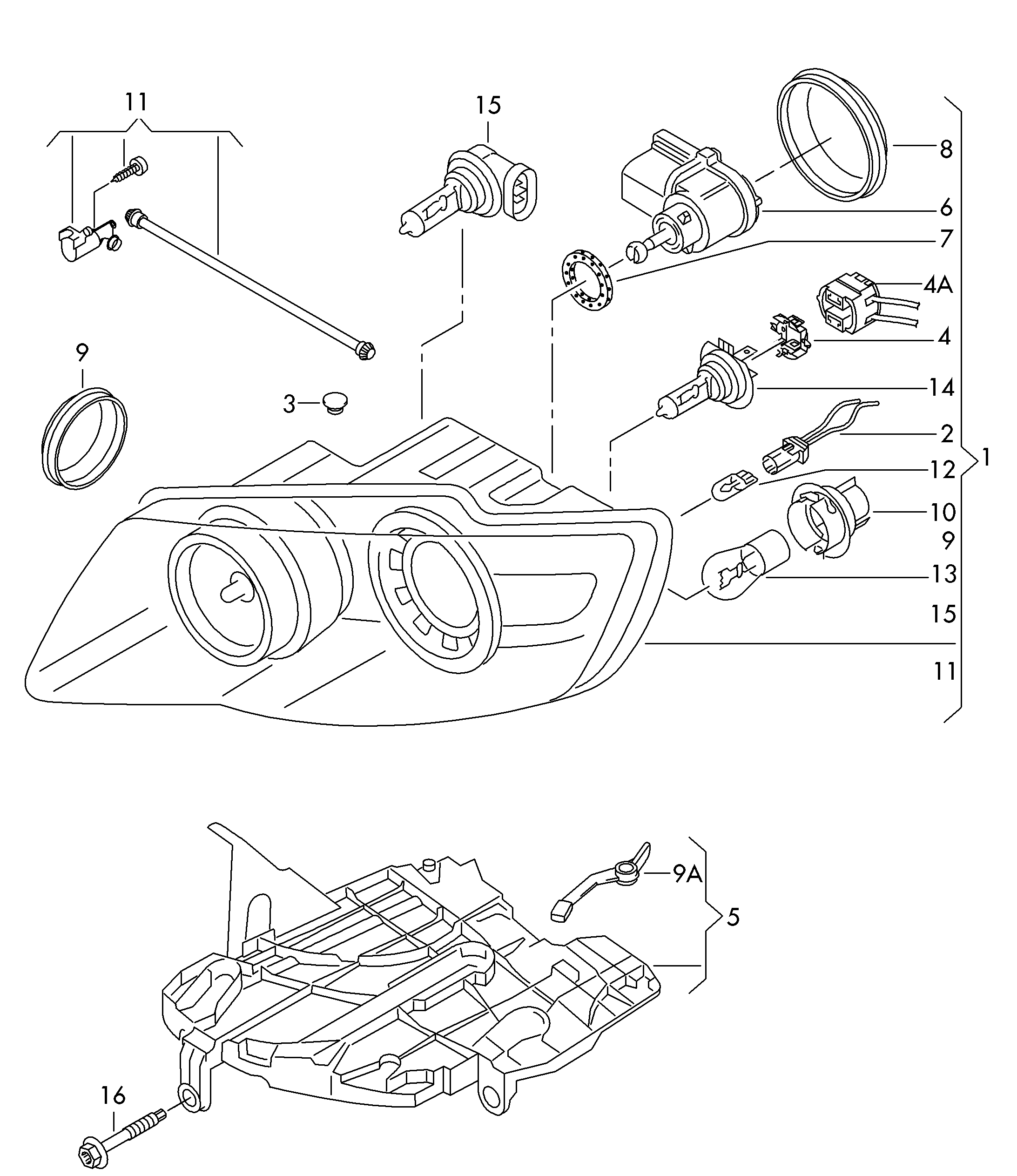 VAG N   105 296 01 - Крушка с нагреваема жичка, фар за мъгла vvparts.bg