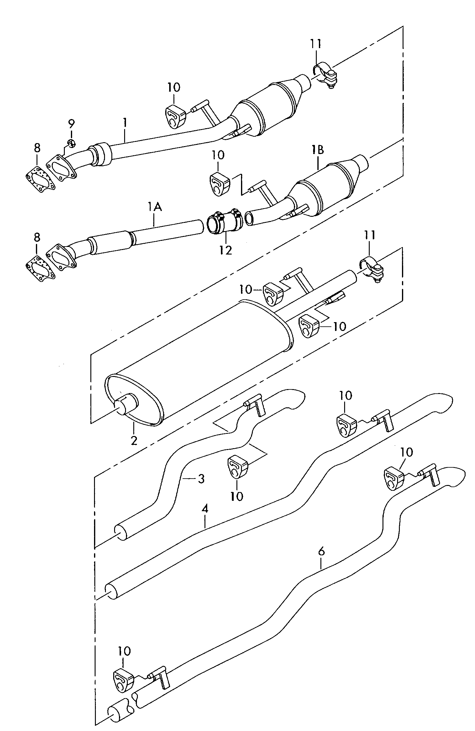 Mercedes-Benz 2D0253409L - Centre silencer vvparts.bg