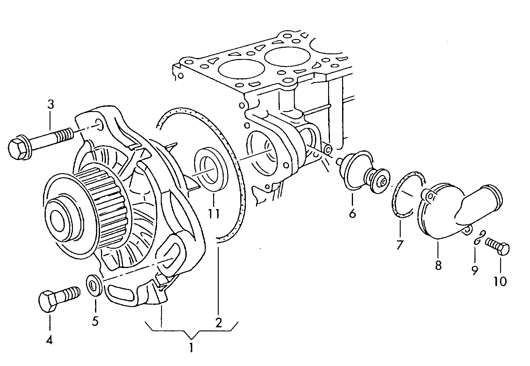 Seat 074121005M - Водна помпа vvparts.bg