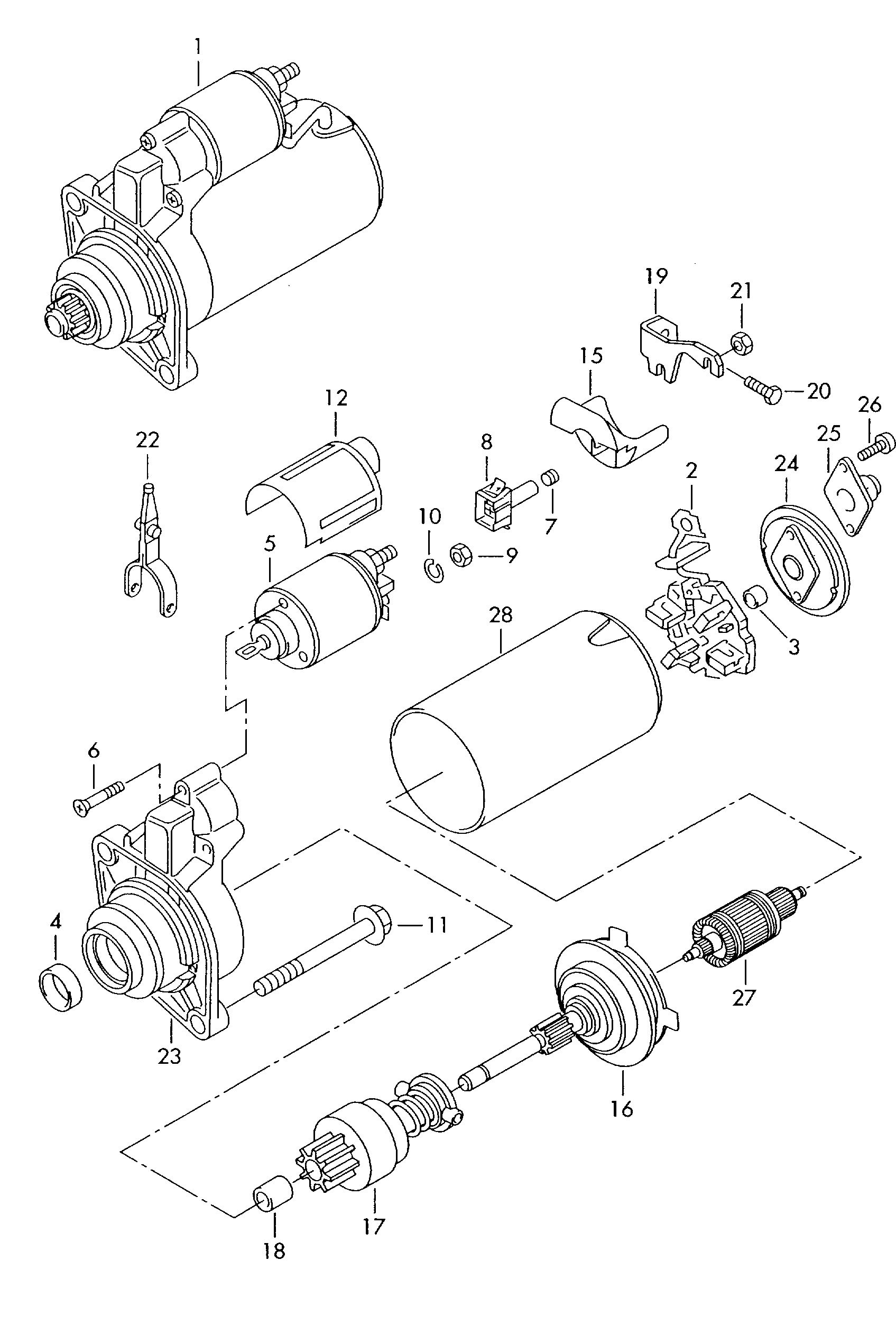 VAG 069911023MX - Стартер vvparts.bg