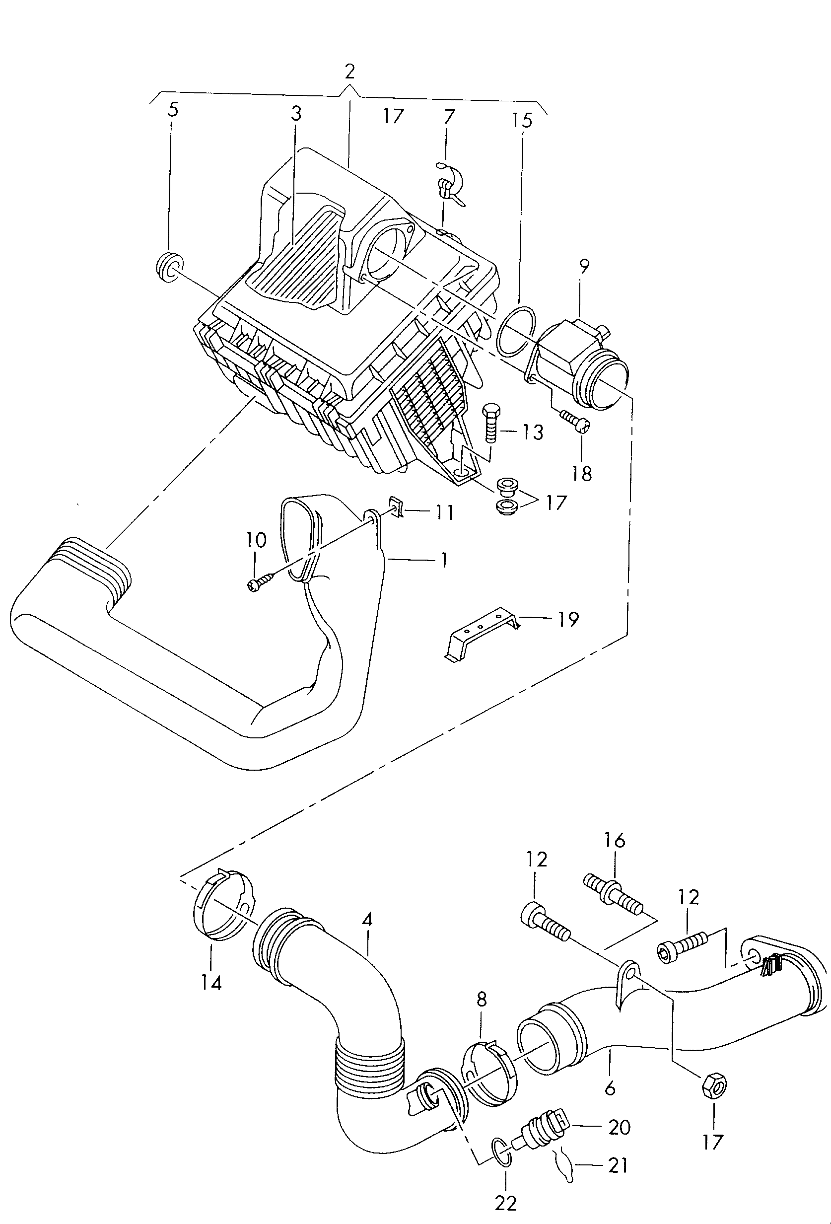 Skoda 038 906 461 - Въздухомер-измерител на масата на въздуха vvparts.bg