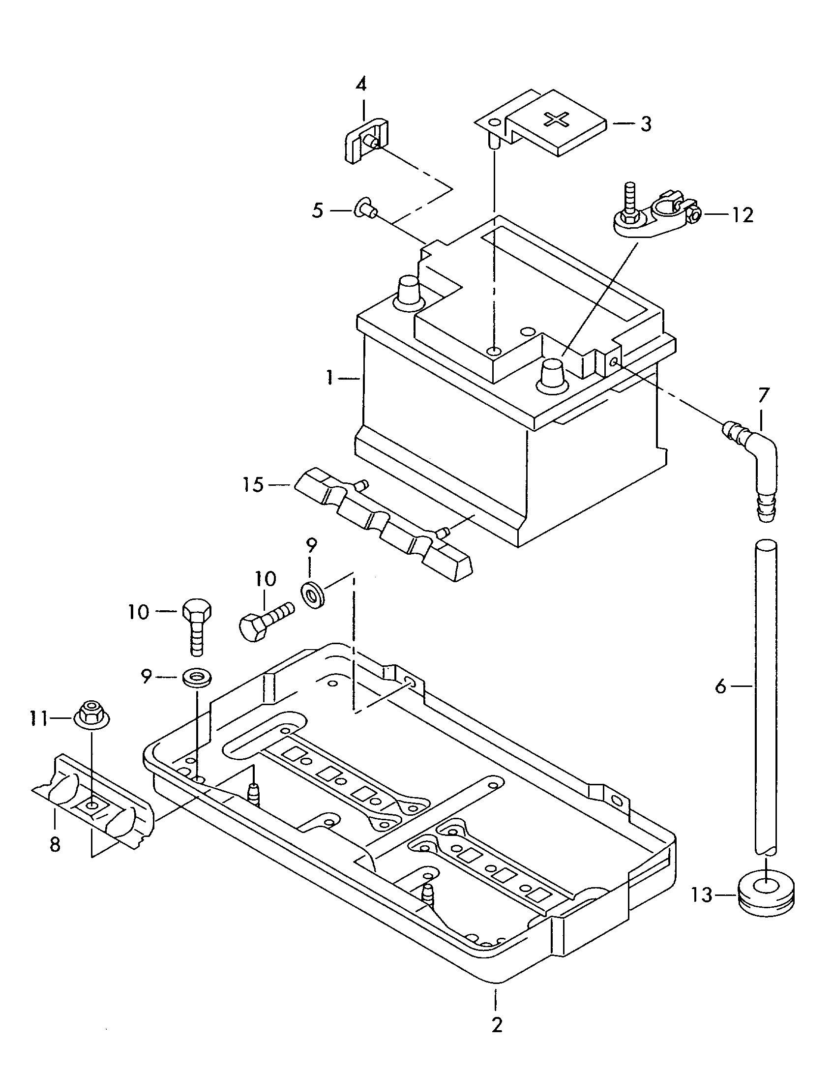 Seat 000915105DK - Стартов акумулатор vvparts.bg