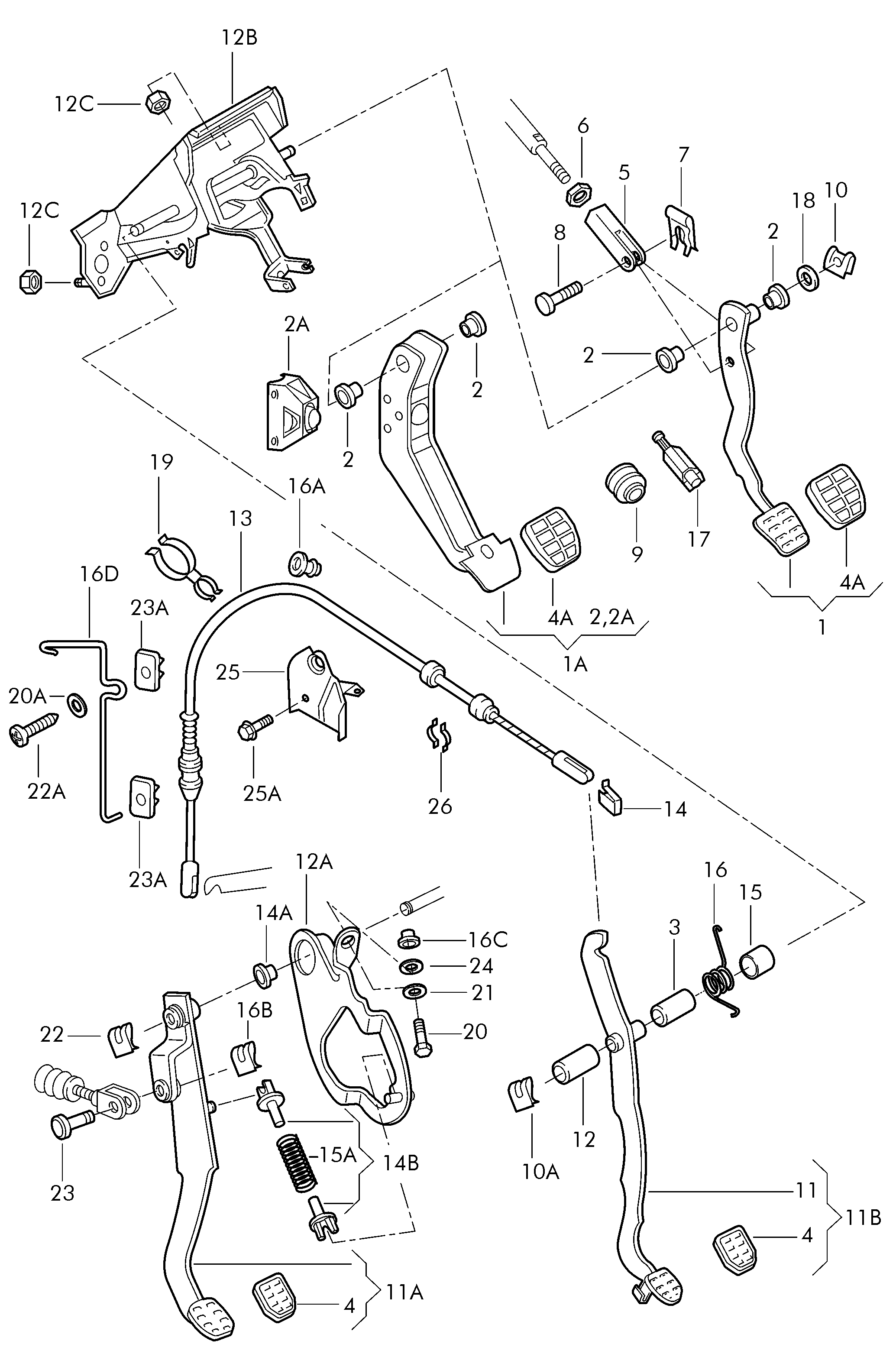 Skoda 3B0 945 511 B - Ключ за спирачните светлини vvparts.bg